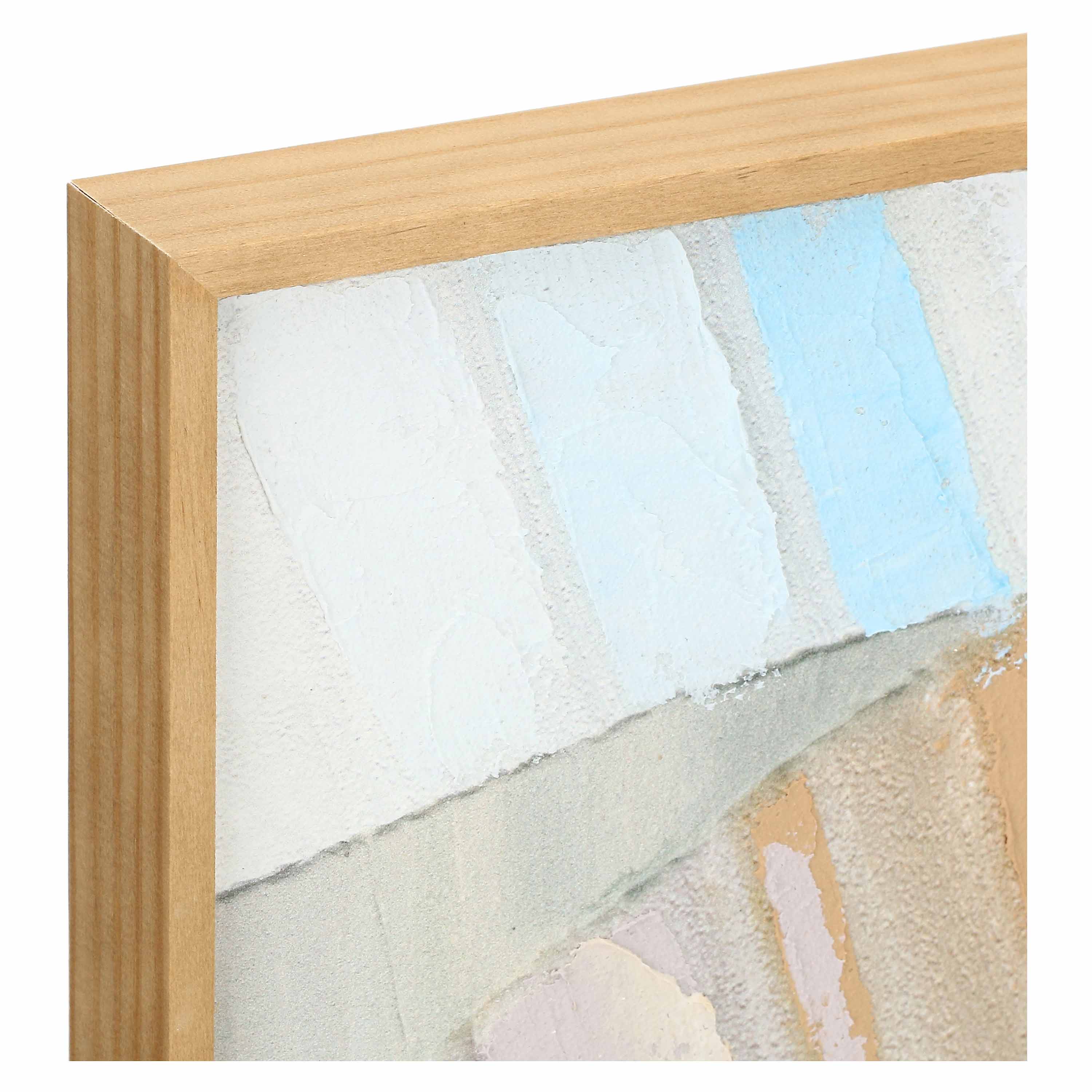 Pennellate Verde/Beige, Soqquadro - Legno, 40x50 cm