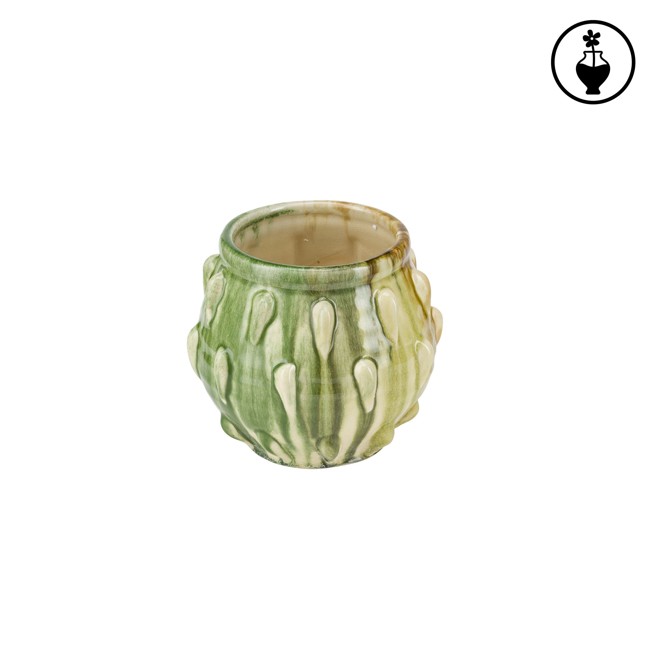Cachepot Gocce S, Reginaldo - Terracotta, 19,5x19,5x18 cm