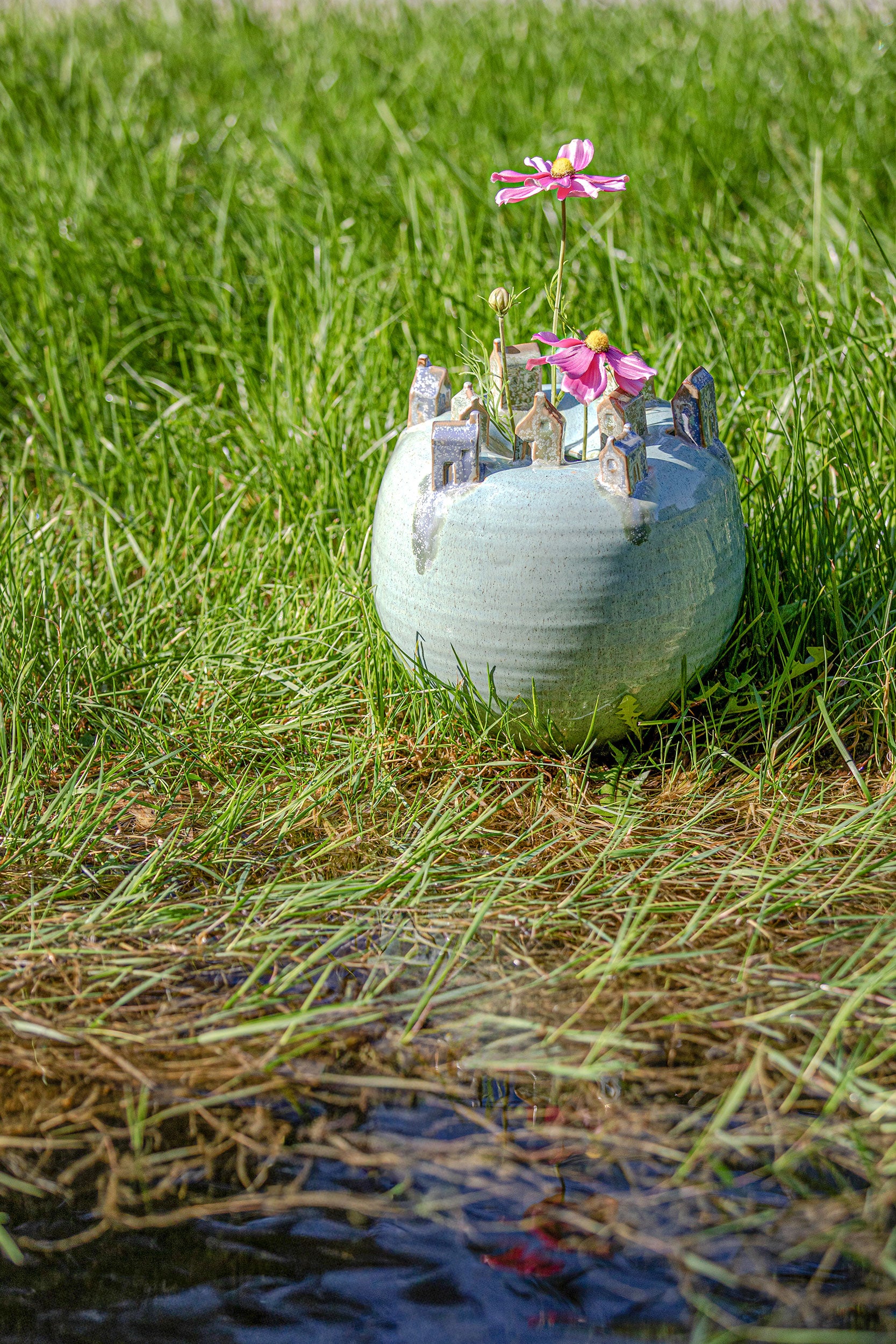 Vaso Deco M, Incollina - Gres, 19,5x19,5x20 cm