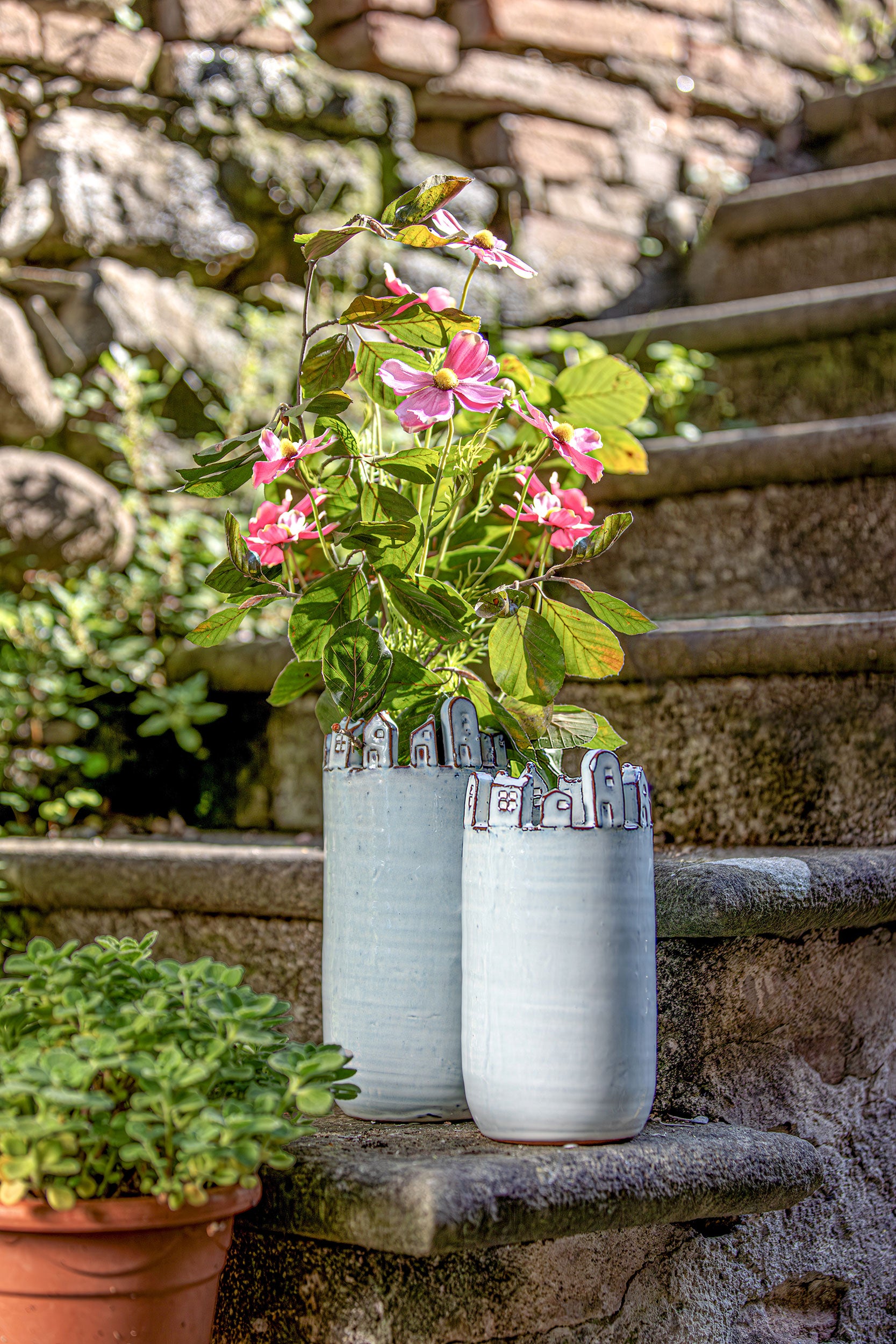 Vaso M, Polignano - Gres, 13x13x27 cm