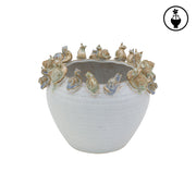 Cachepot S, Chiocciole - Gres, 18x17,5x15,5 cm