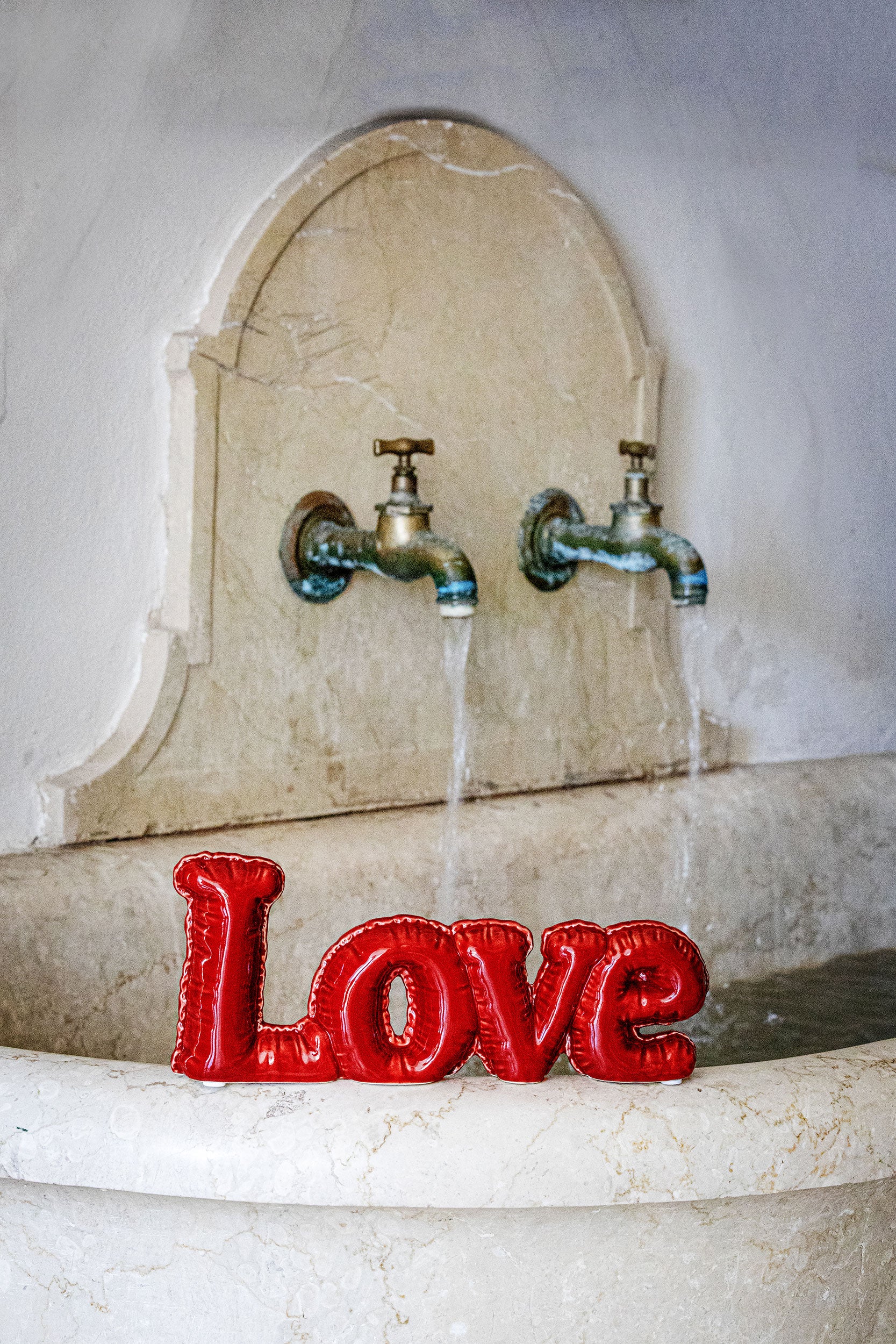 Set da 2, Decorazione Love, Nonmisgonfio - Ceramica