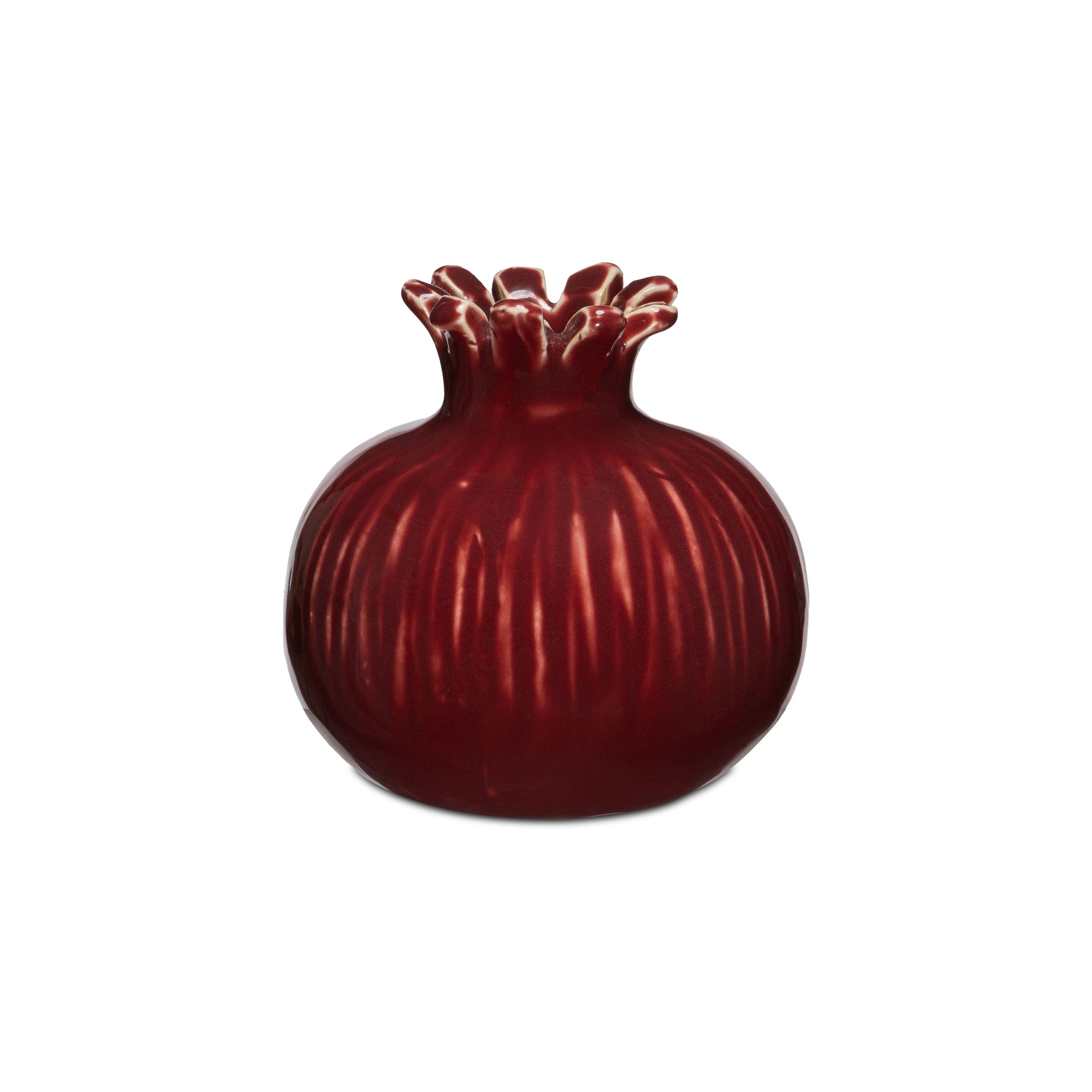 Set da 4, Vaso Melograno Rosso S, Benesto - Ceramica, 8,7x8,7x8,5 cm
