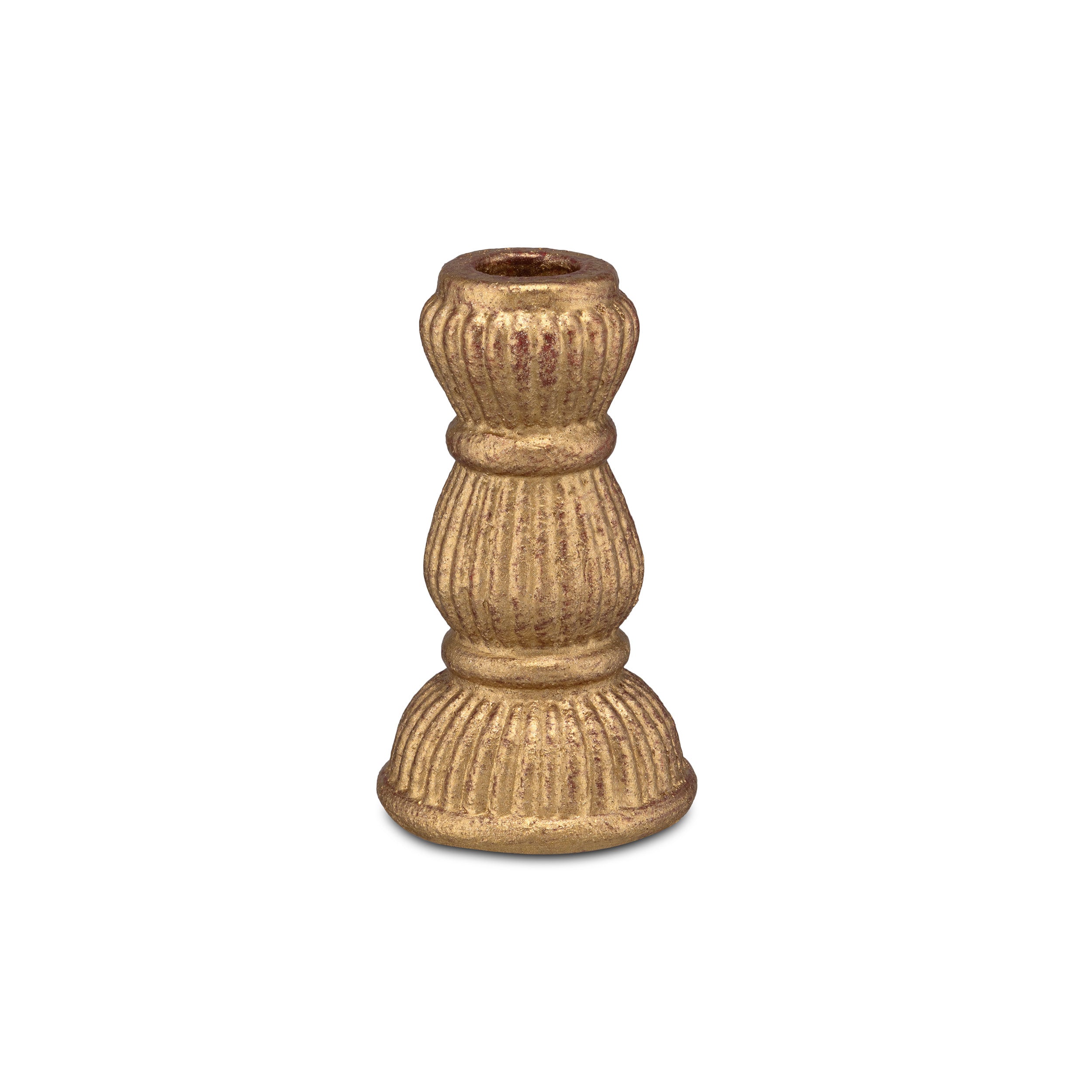 Set da 6, Portacandela Oro Rosso S, Faccioluce - Cemento, 7x7x12 cm