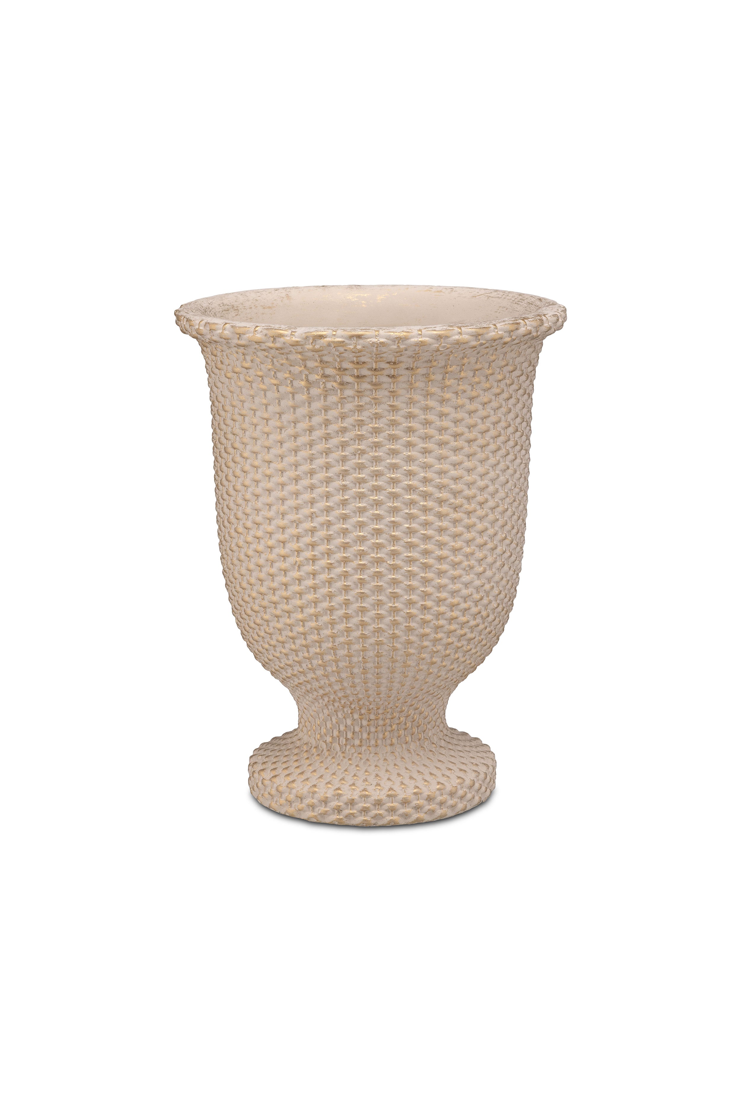 Set da 2, Vaso M, Imperoro - Cemento, 17x17x22