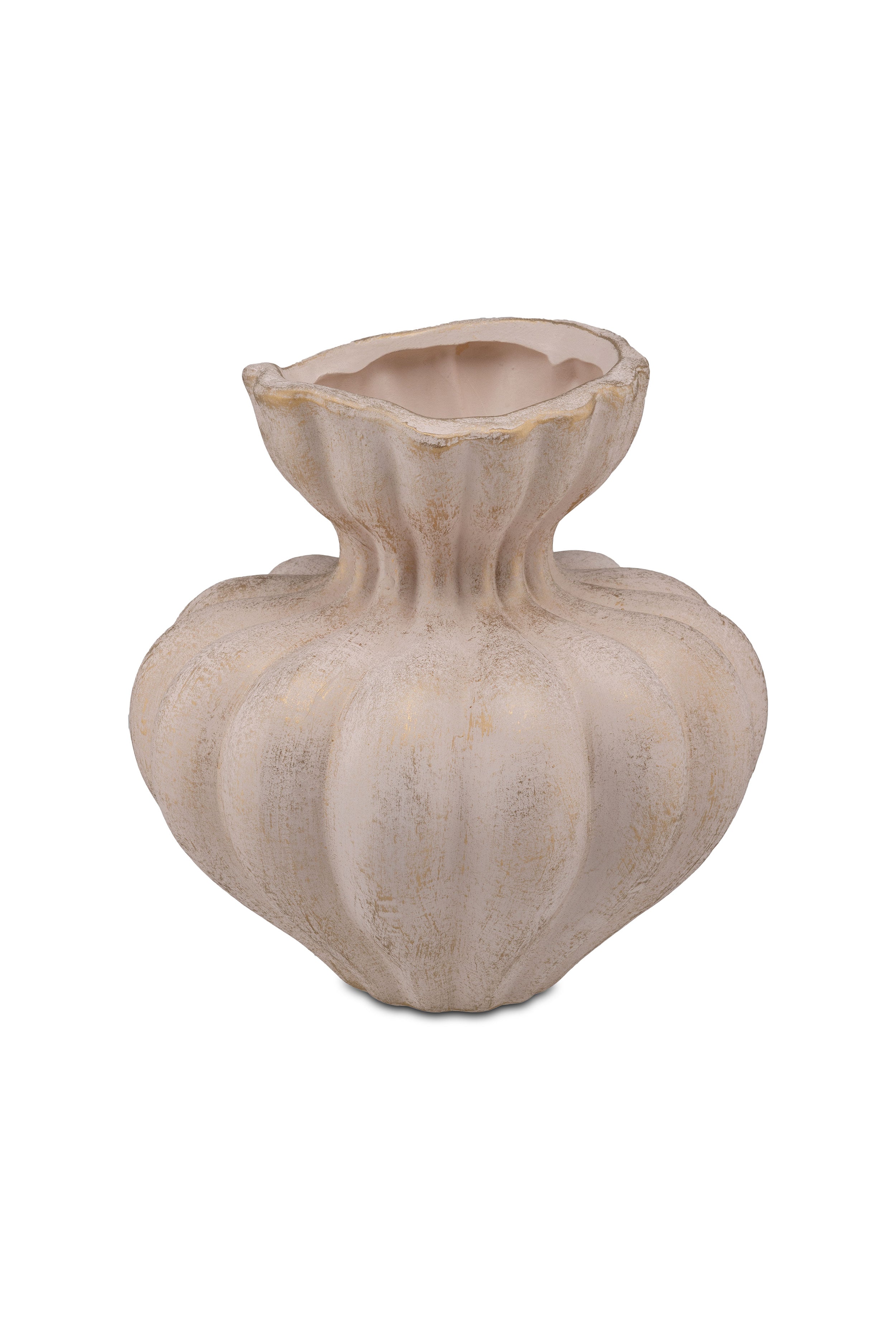 Set da 2, Vaso Basso, Venere - Cemento, 22,5x22,5x22 cm