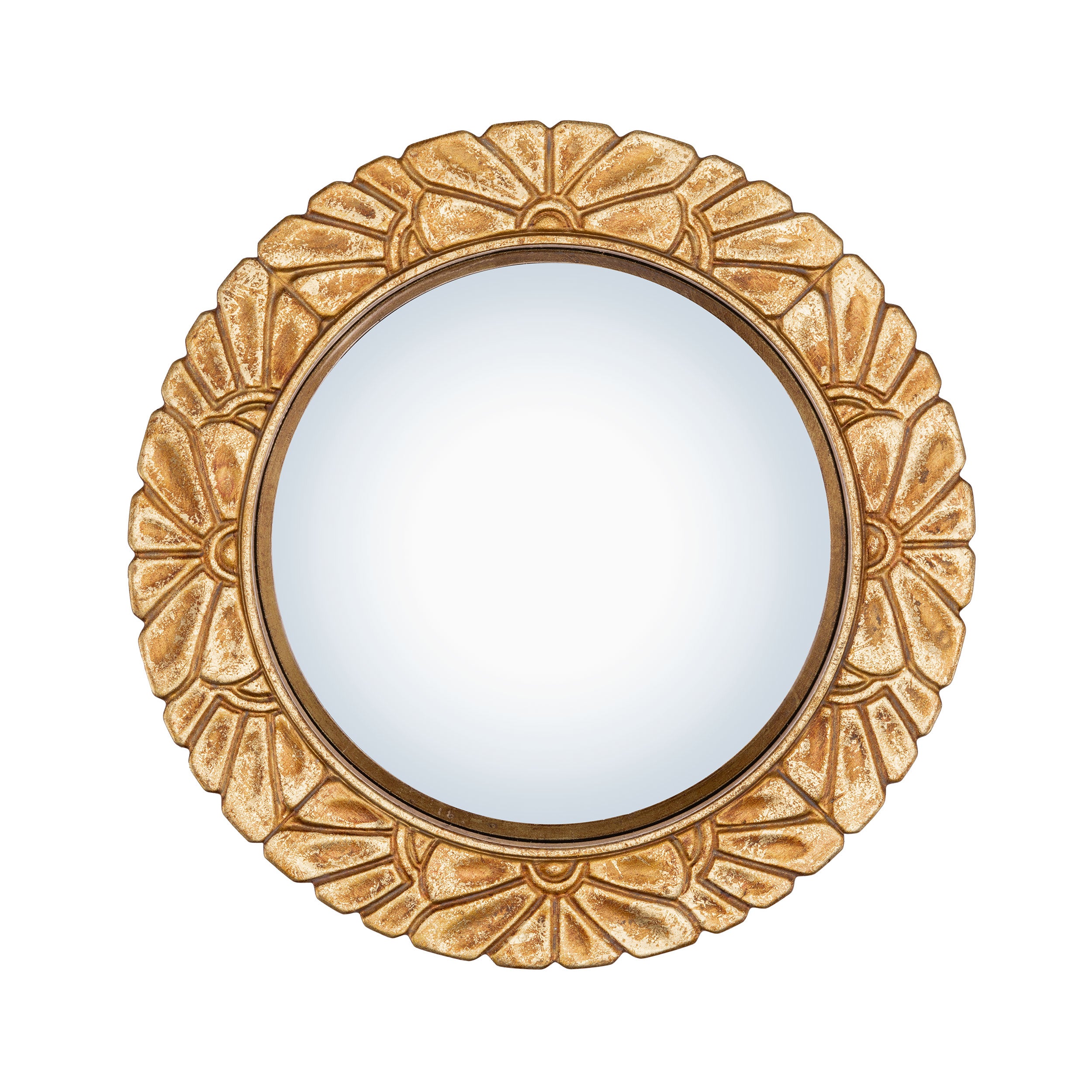 Set da 2, Specchio Tondo Margherita S, Reame - Resina, 20,70x2x20,7 cm
