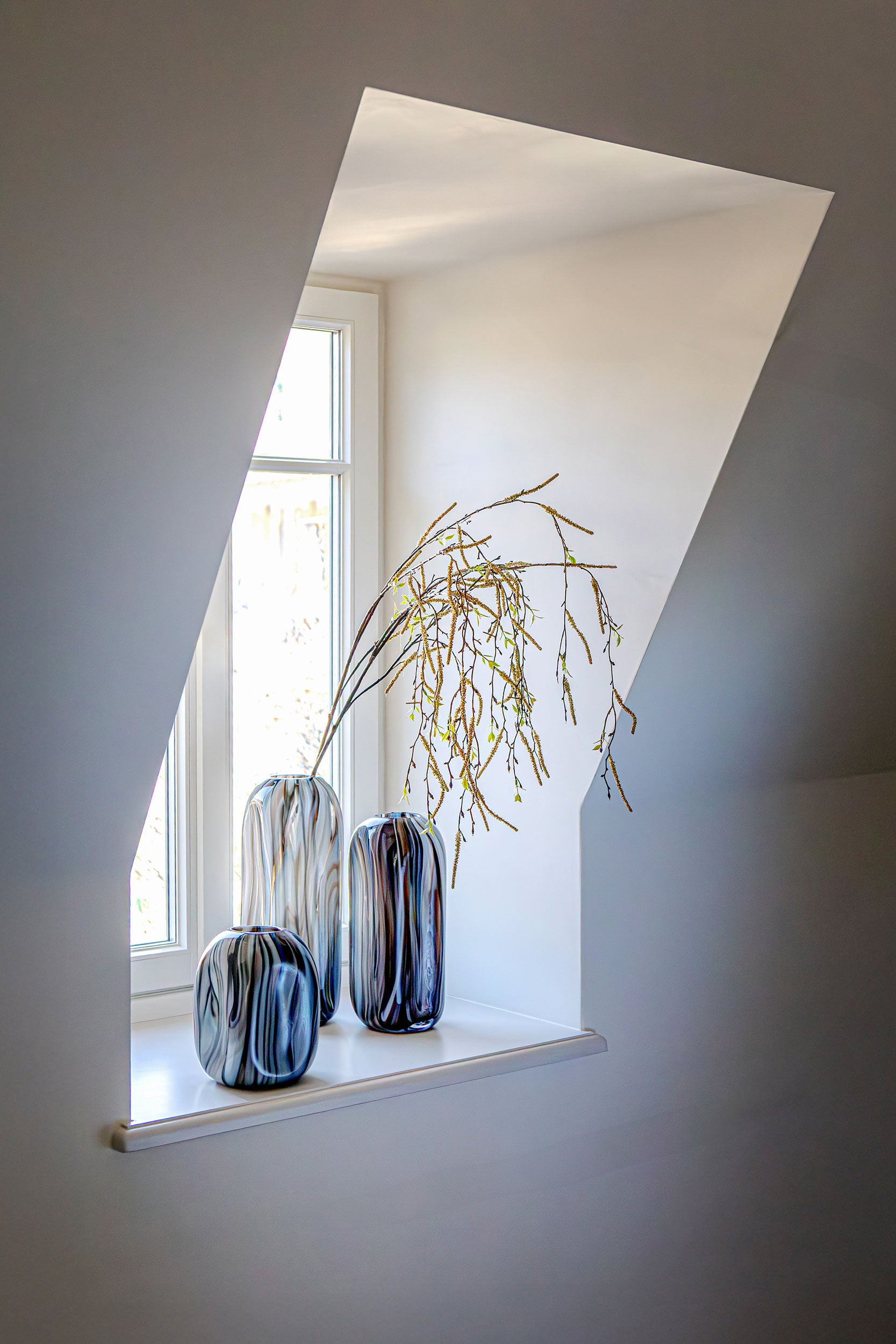 Low Vase, Cromalia - Glass, 14.5x14.5x21