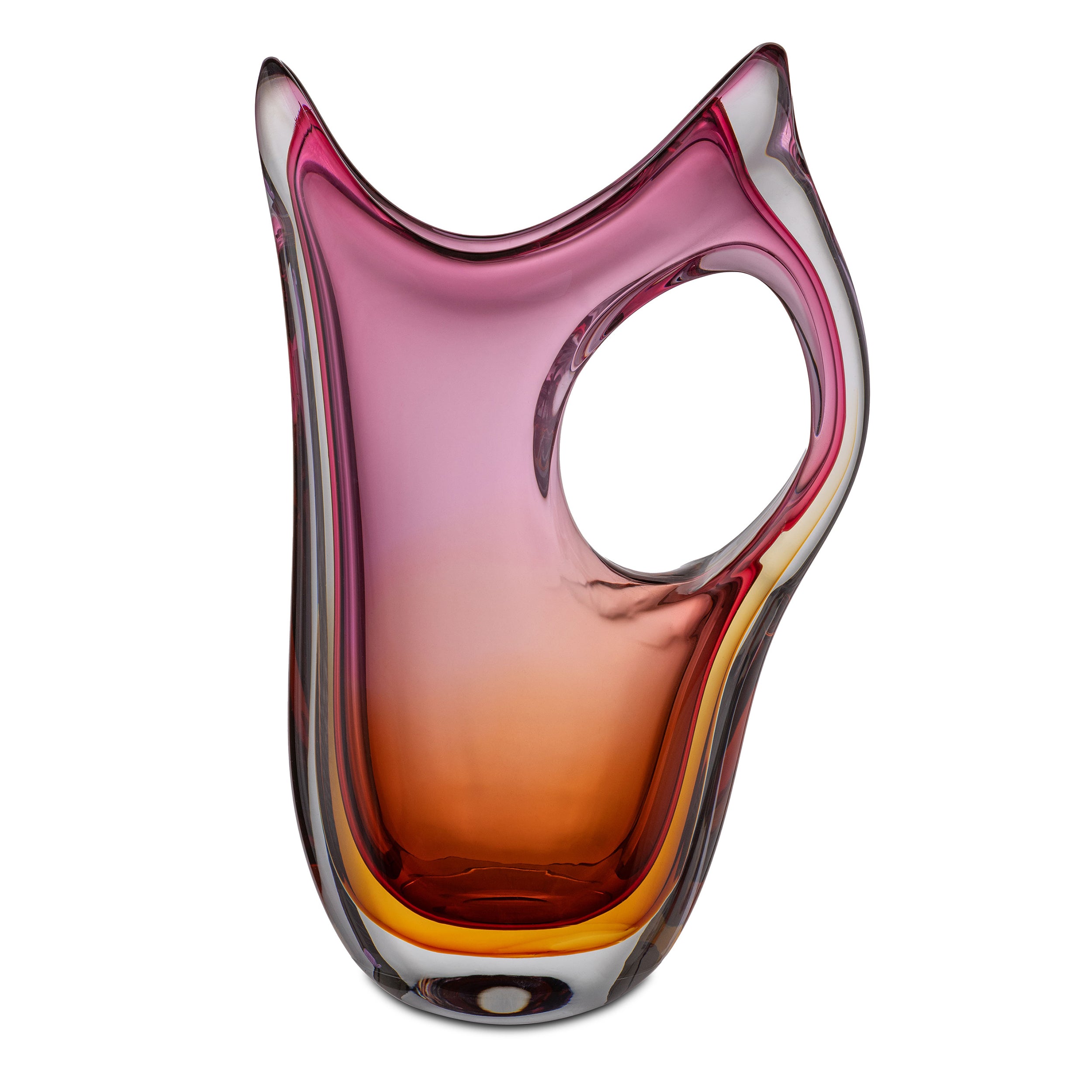Vaso Rosa, Lalira - Vetro, 19x8x32 cm