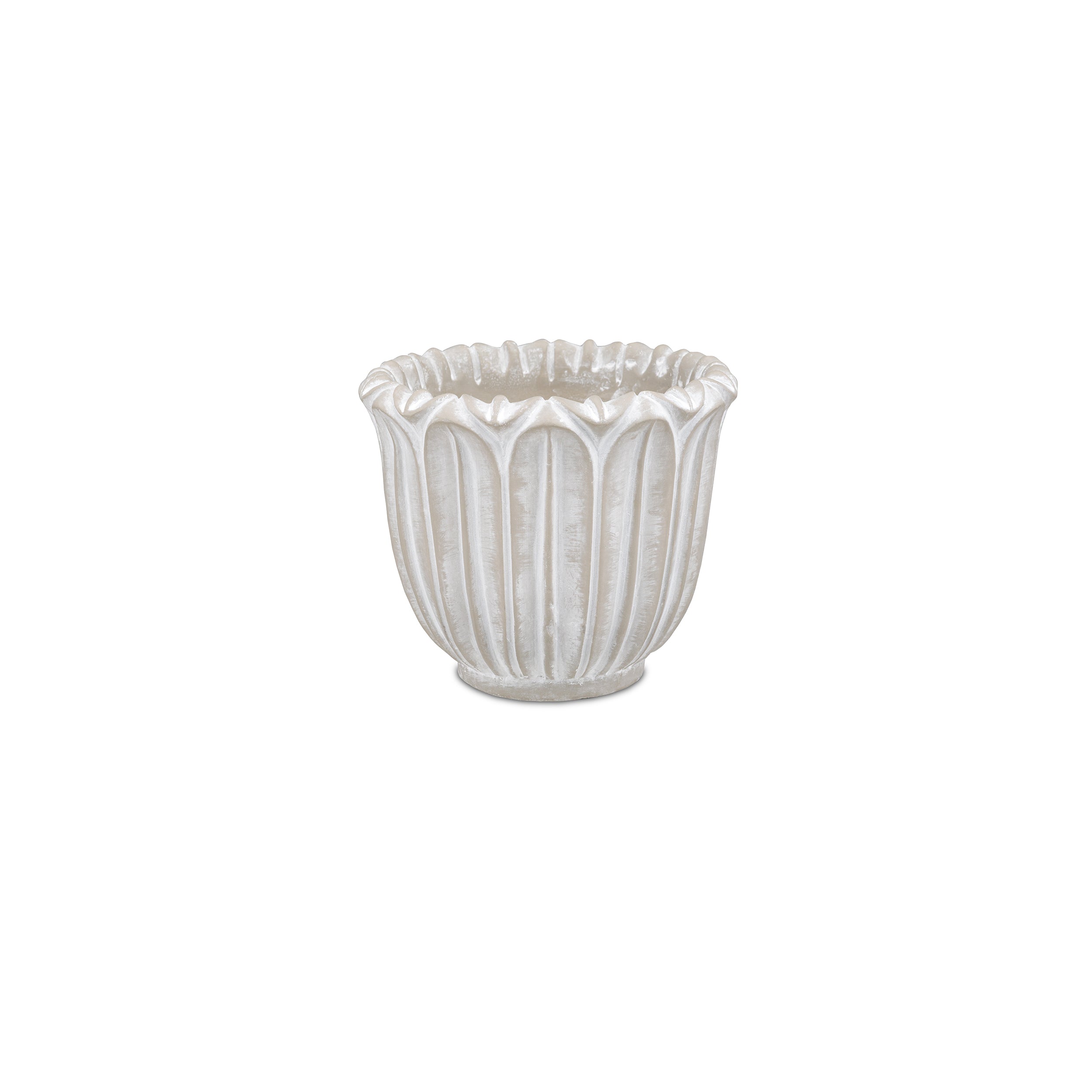 Set da 4 - Campanula Cachepot S - Cemento,16 x 16 x 13.5 cm