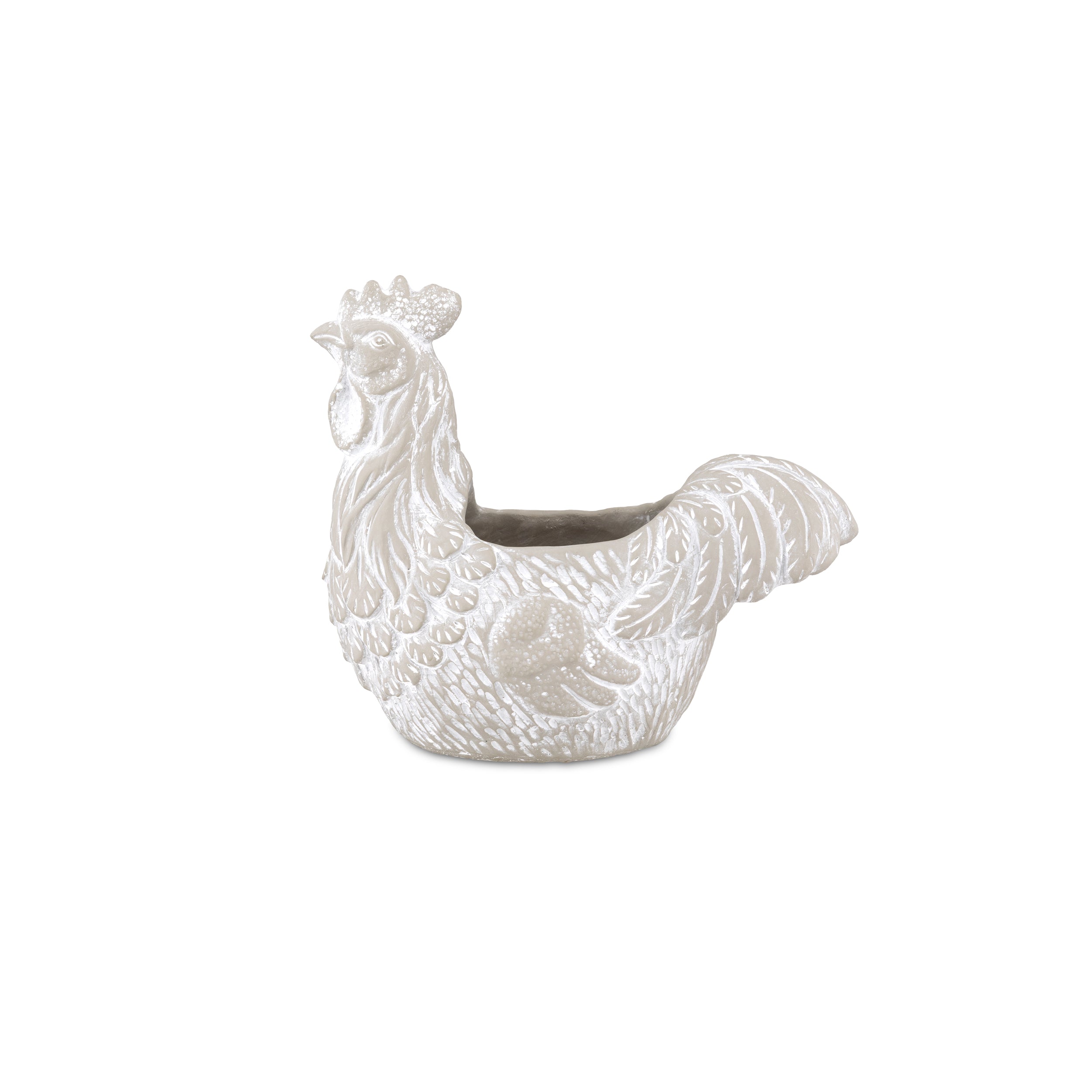 Set da 2 - Ioete Cachepot Gallo  - Cemento,26.5x14x23.5 cm