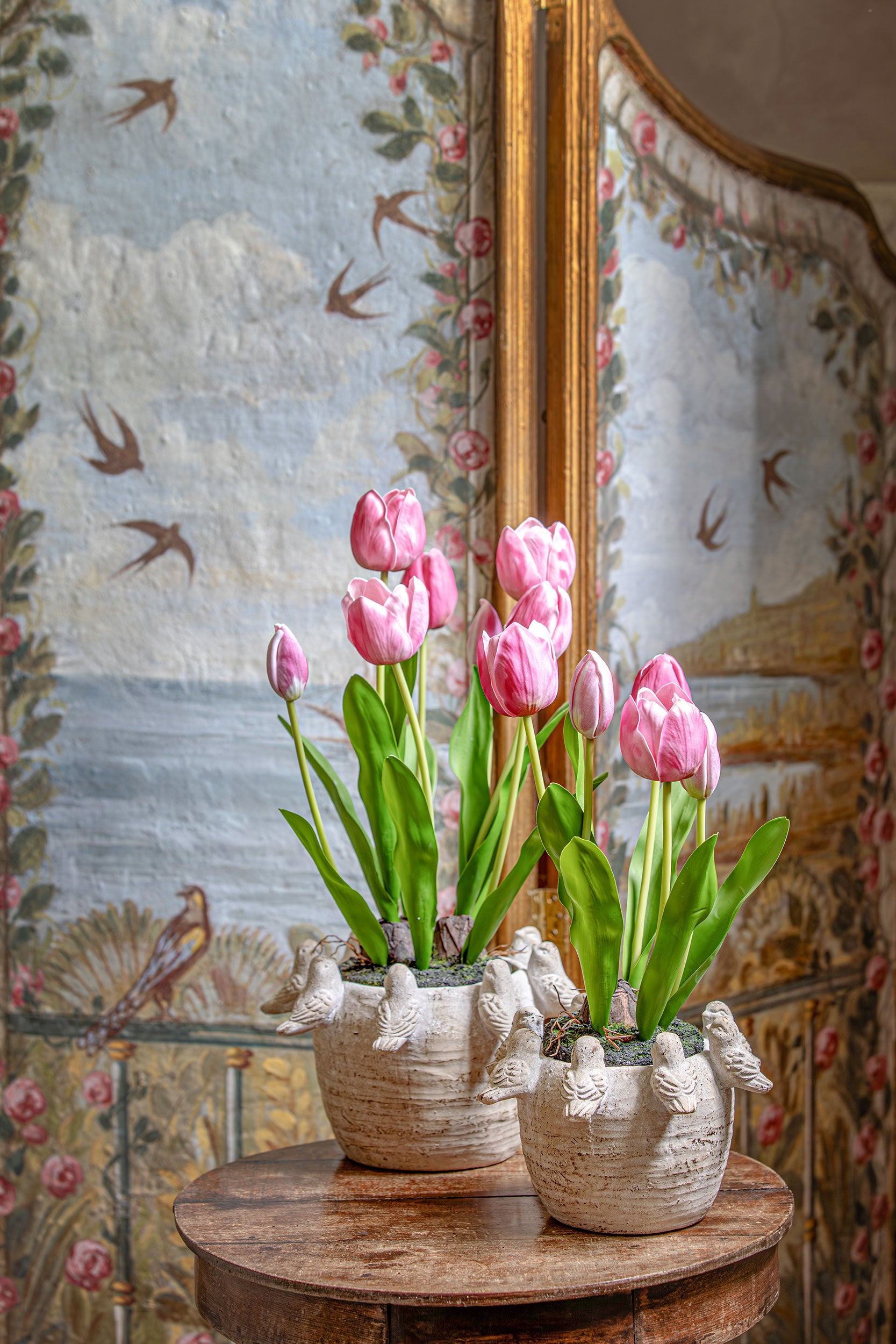 Set da 2 - Girotondo Cachepot M - Cemento,24 x 24 x 14.5 cm