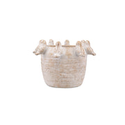 Girotondo Cachepot L - Cemento,28 x 28 x 19.5 cm