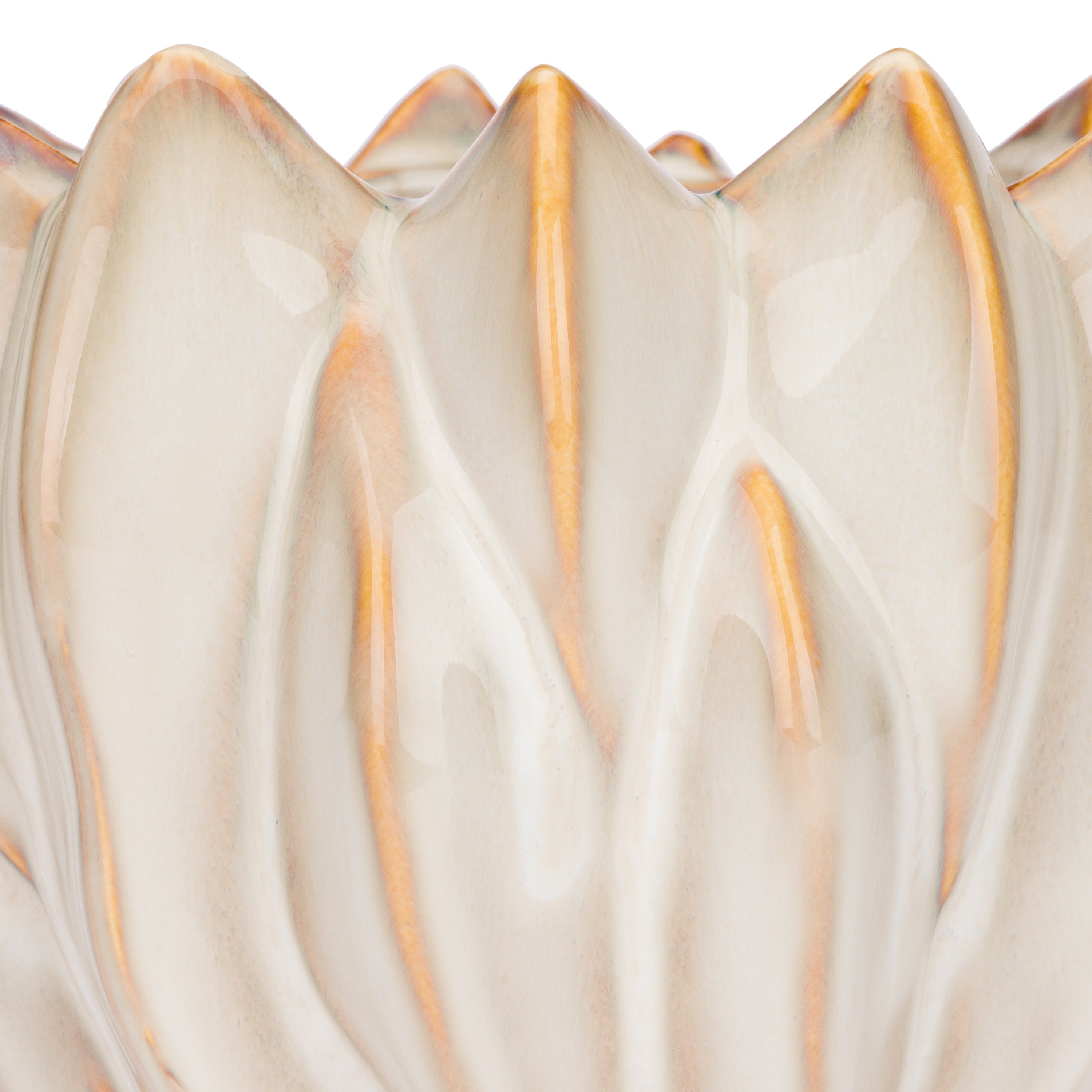 Set da 2 - Brassica Cachepot M Crema - Stoneware,Ø19x15 cm