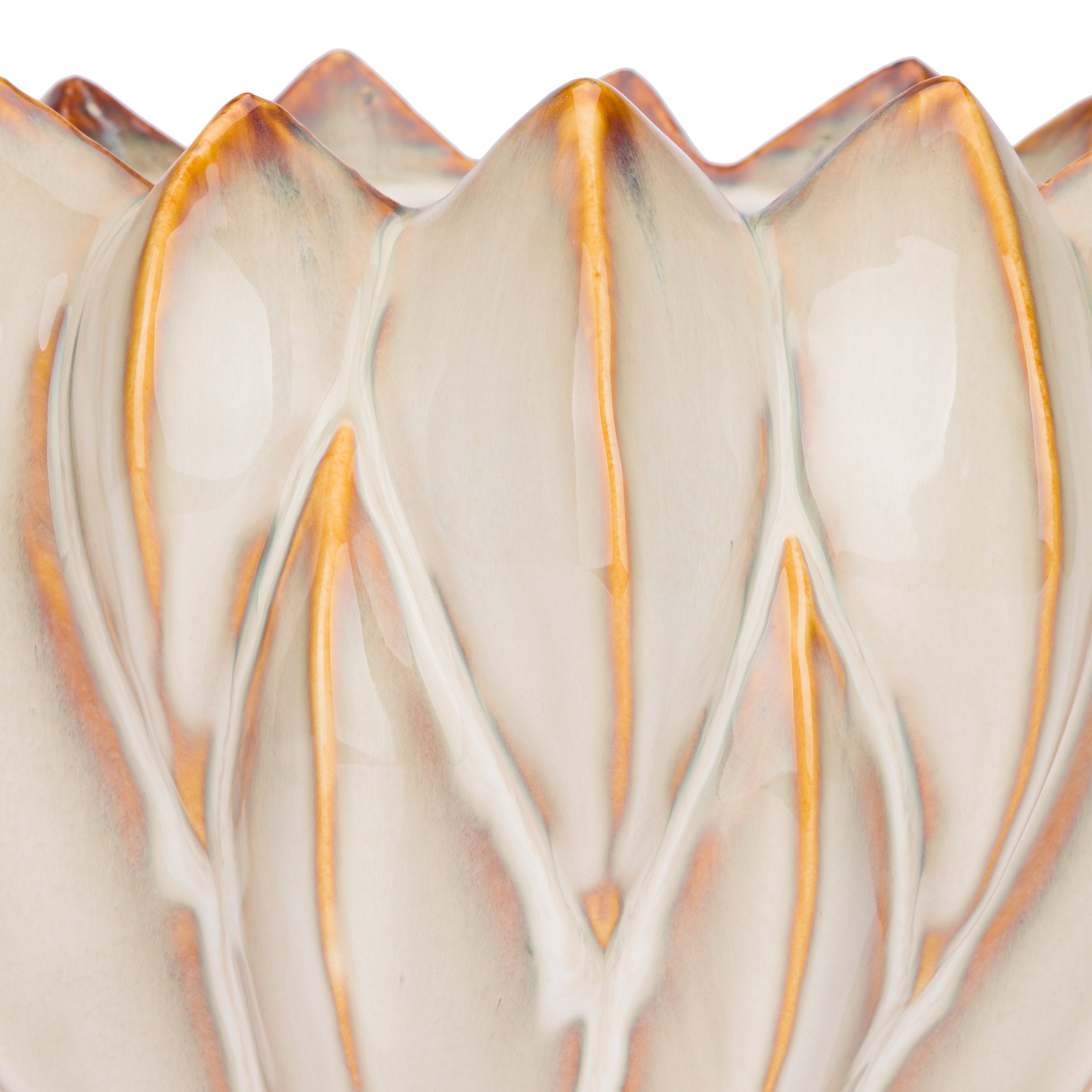 Brassica Cachepot L Crema - Stoneware,Ø26x16 cm