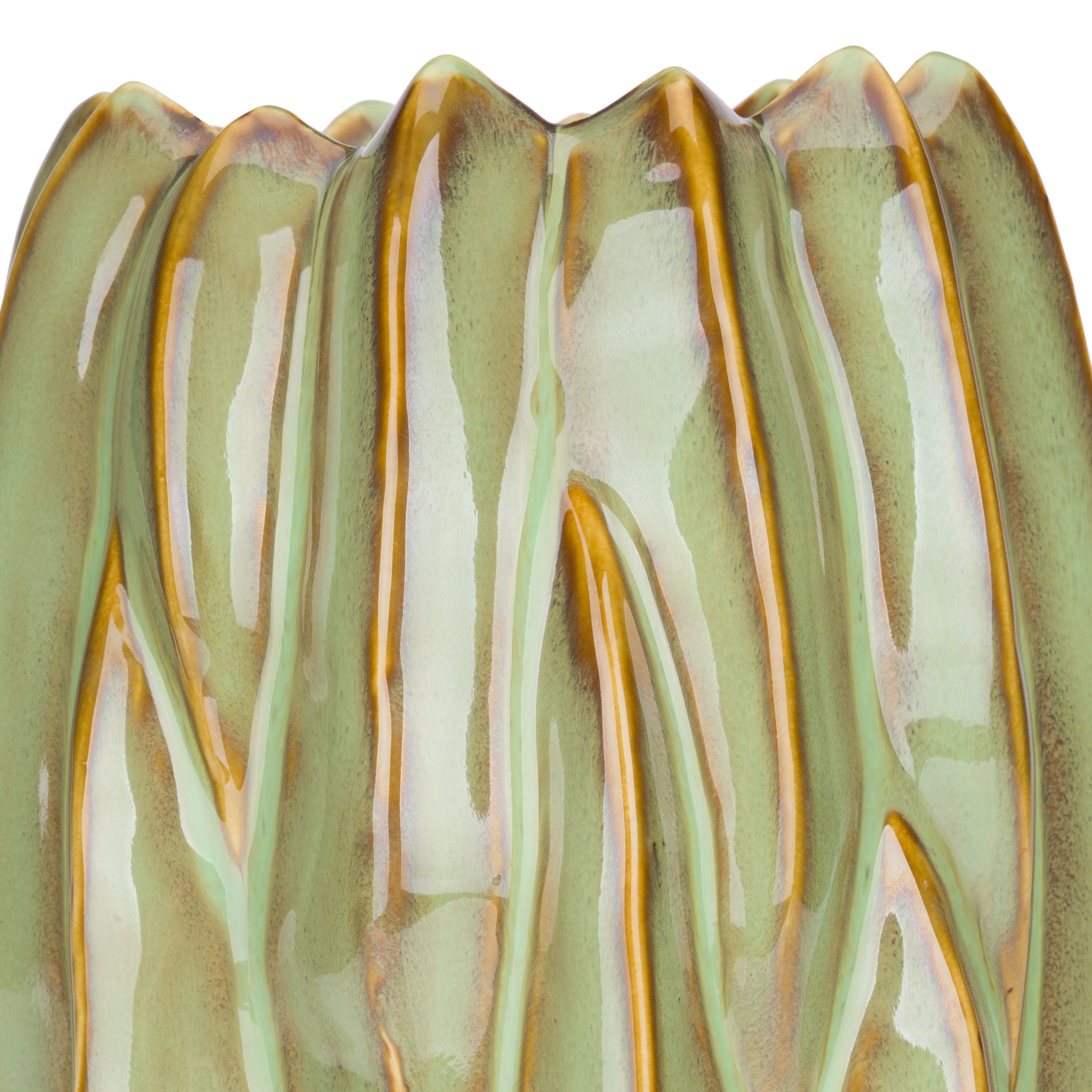 Brassica Vaso Verde - Stoneware,Ø13xh27 cm