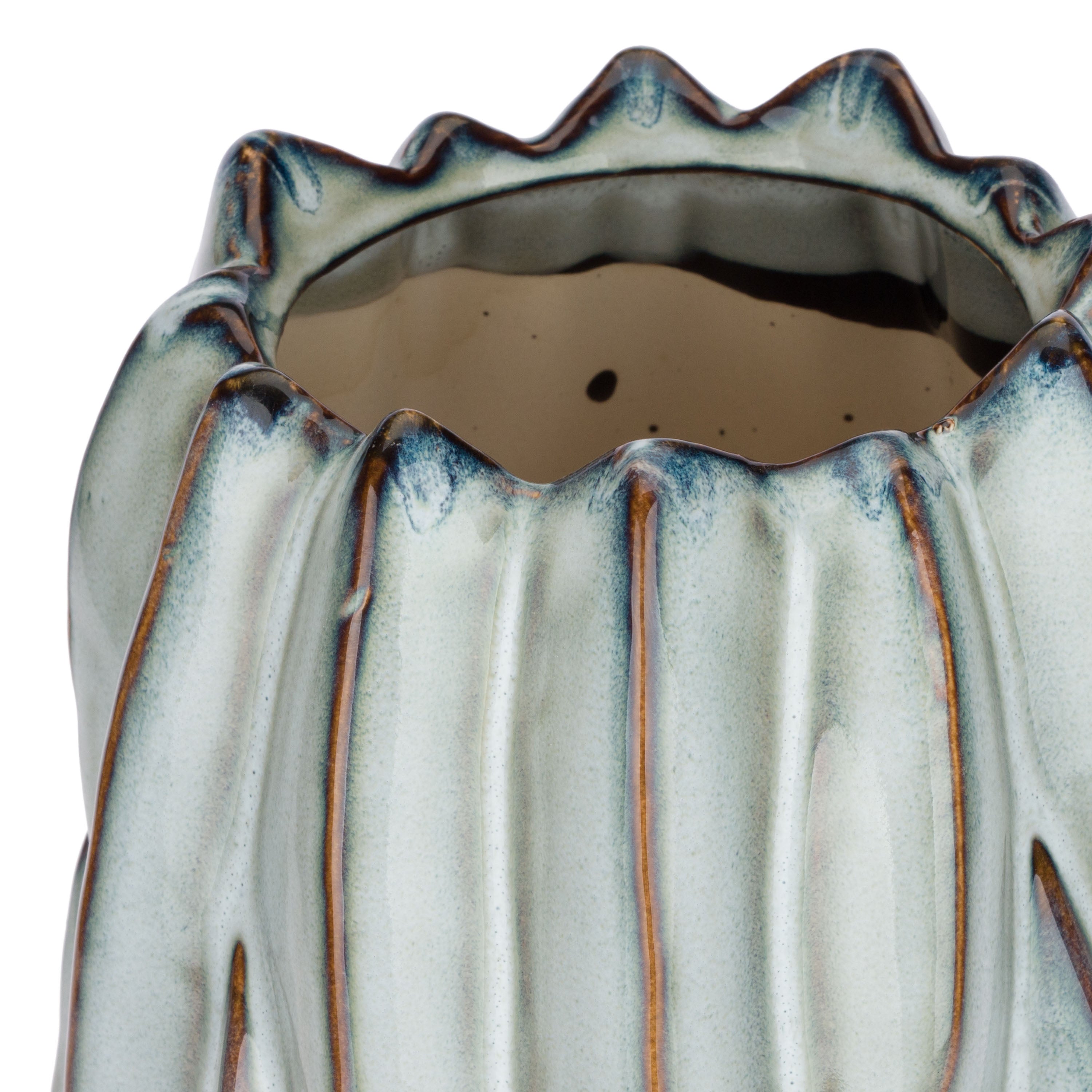 Brassica Vaso Azzurro  - Stoneware,Ø15xh35 cm