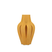 Atena Vaso 3D Basso Ocra - Ceramica,18x16x3 cm