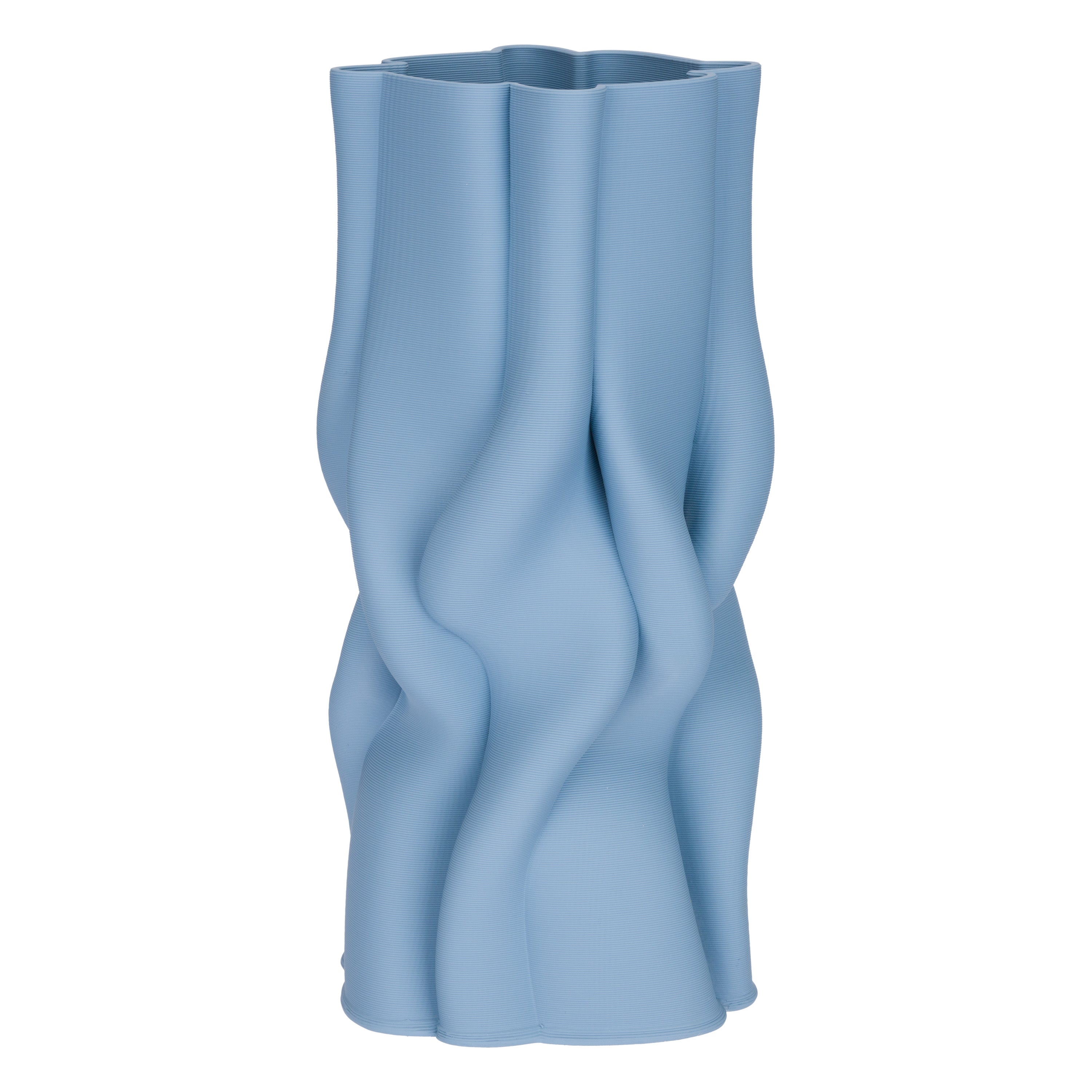 Nuvia Vaso 3D L Onde - Porcellana,20x10x41 cm