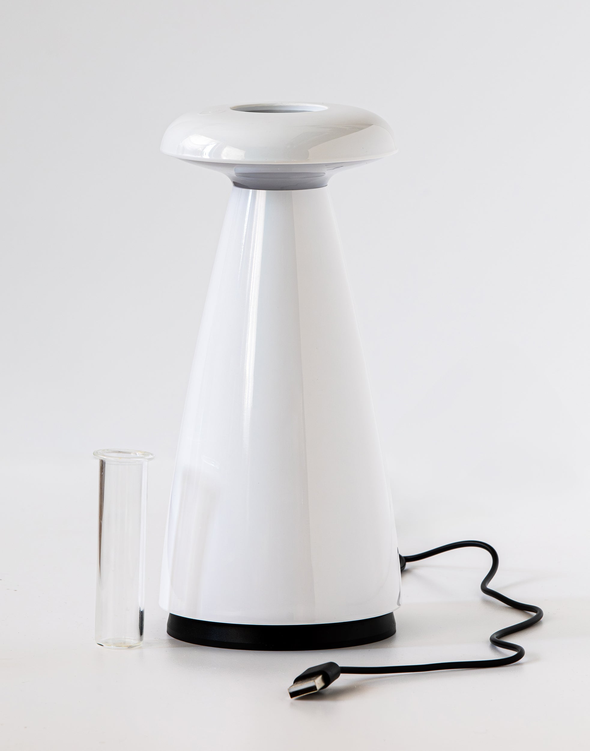 Lucilla F47 Bianco  - Melamina,Ø10x21 cm