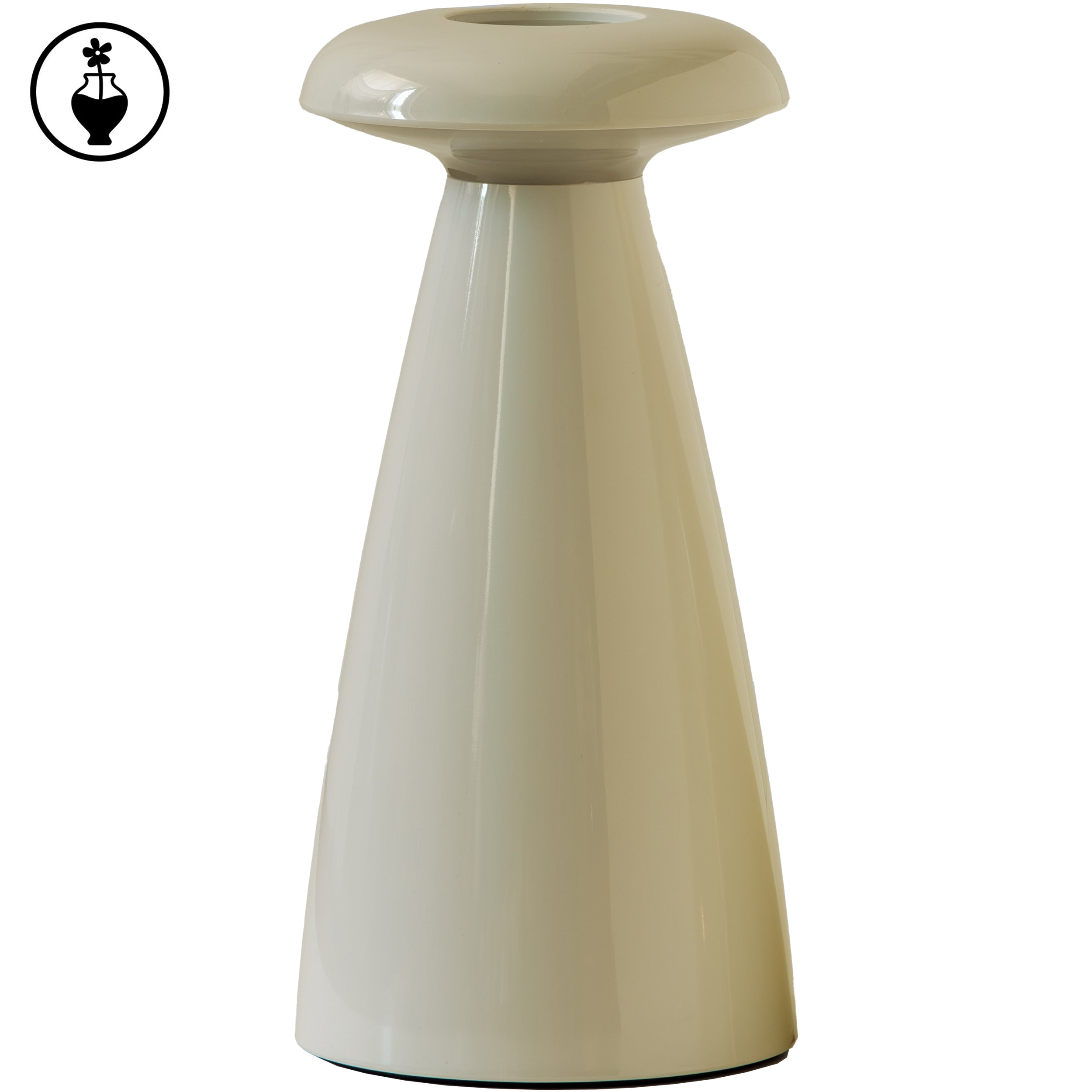 Lampada - Lucilla F47 Crema - Melamina,Ø10x21 cm