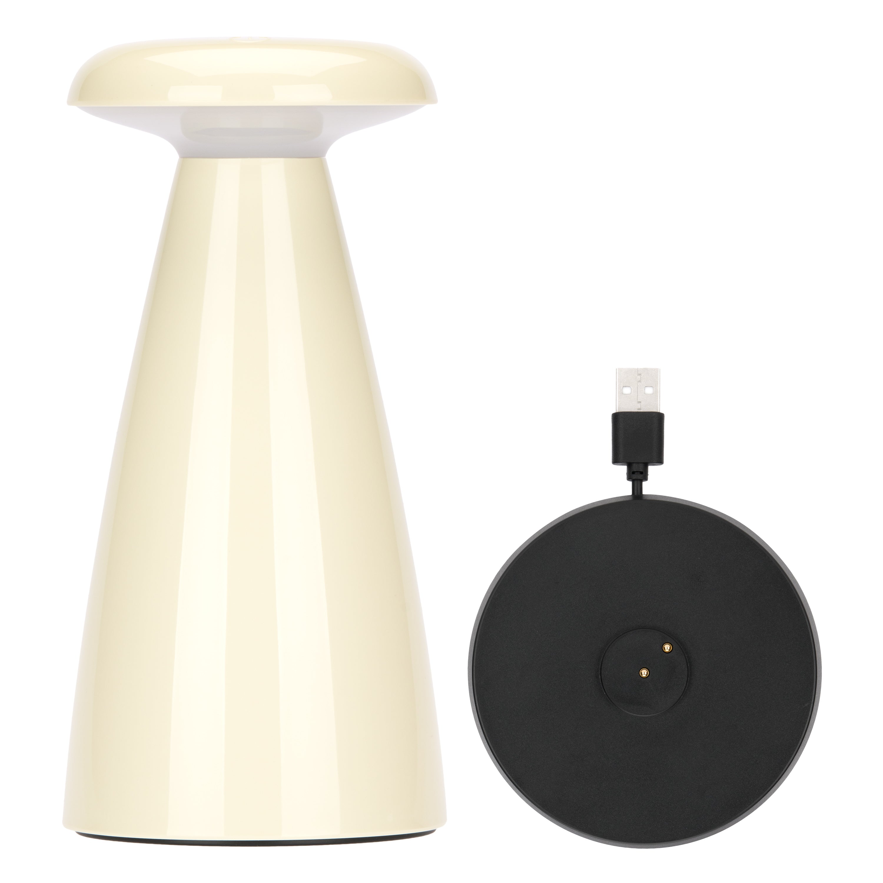 Lampada - Lucilla F47 Crema - Melamina,Ø10x21 cm