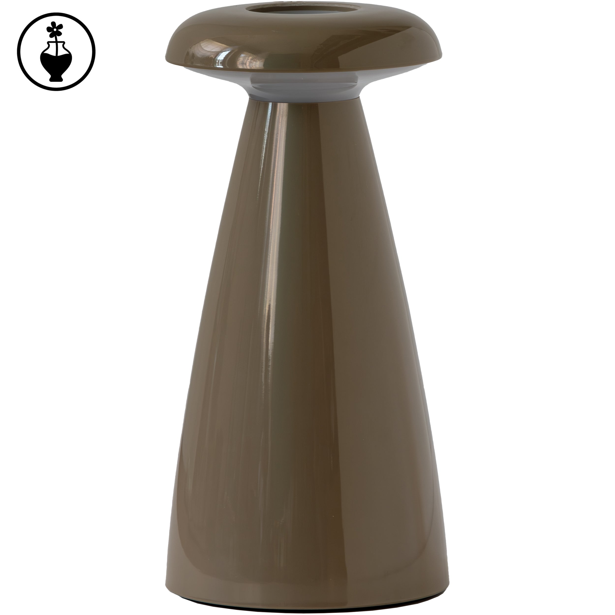 Lampada - Lucilla F47 Tortora - Melamina,Ø10x21 cm