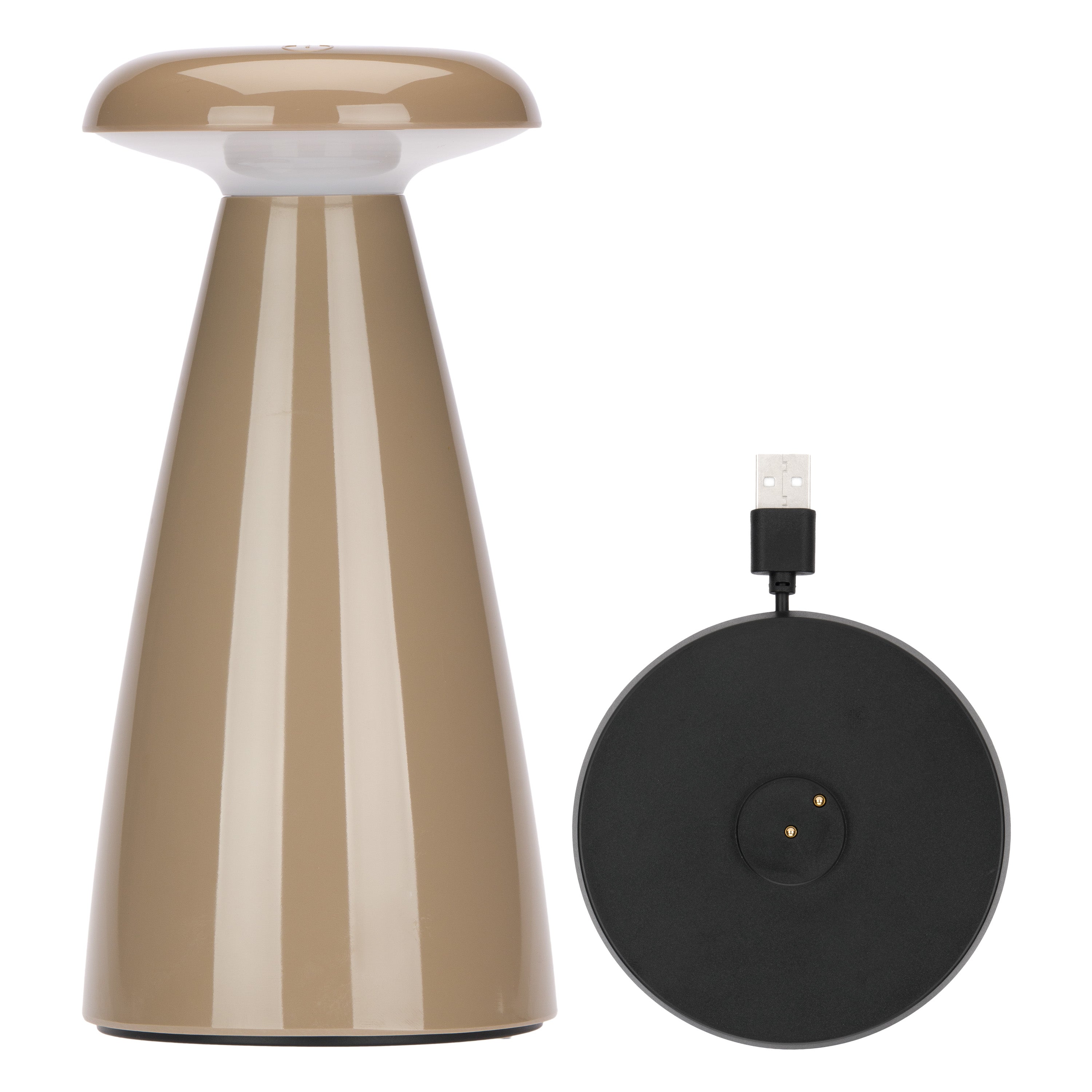 Lampada - Lucilla F47 Tortora - Melamina,Ø10x21 cm