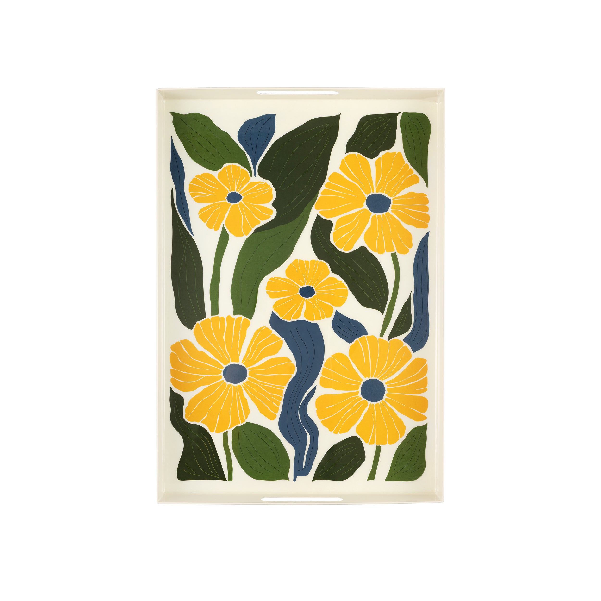 Florigrafia Vassoio Avorio L - Metallo,3x46x5 cm