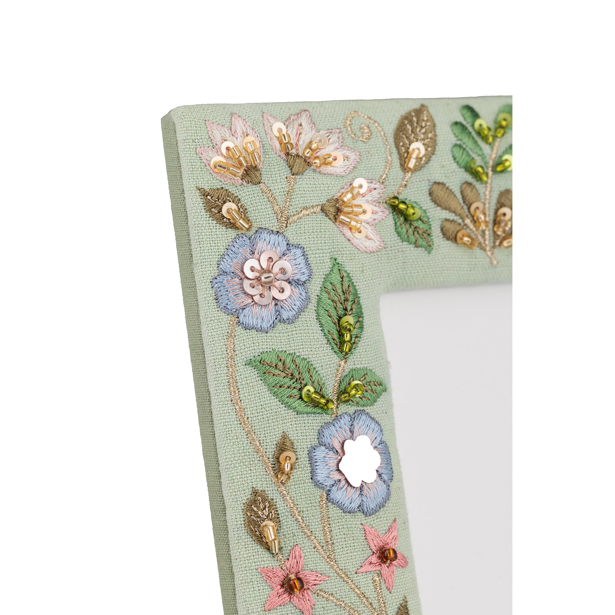 Set da 2 - Amoricamo Portafoto Verde 13X18 - Tessuto,13x18x2 cm