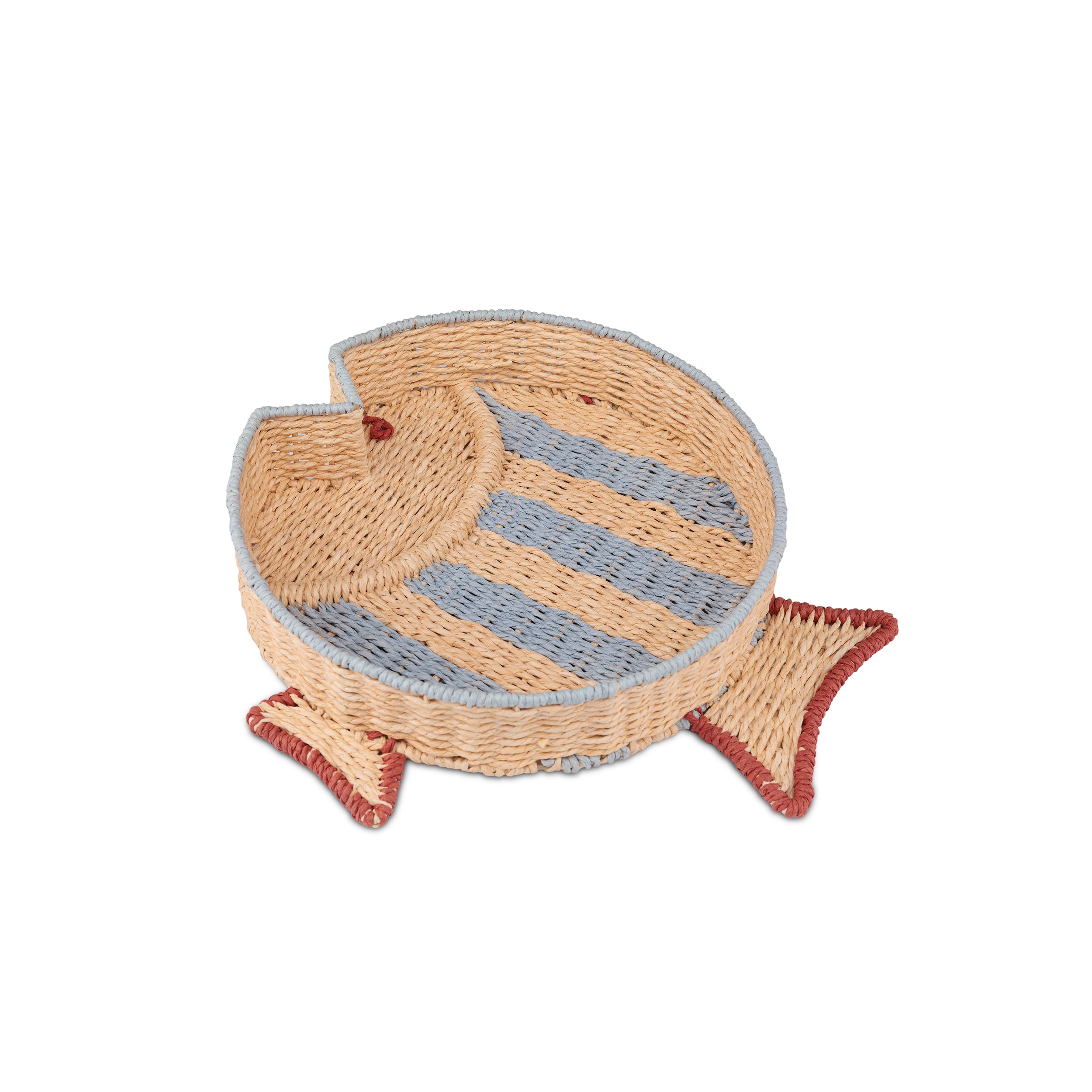 Incarta Vassoio Pesce Palla L  - Ferro e Carta,38x39xh7 cm