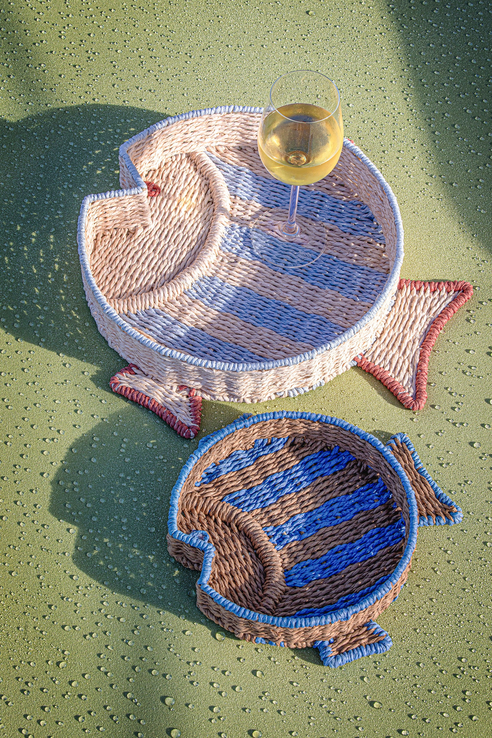 Incarta Vassoio Pesce Palla S - Ferro e Carta,27x27xh5 cm