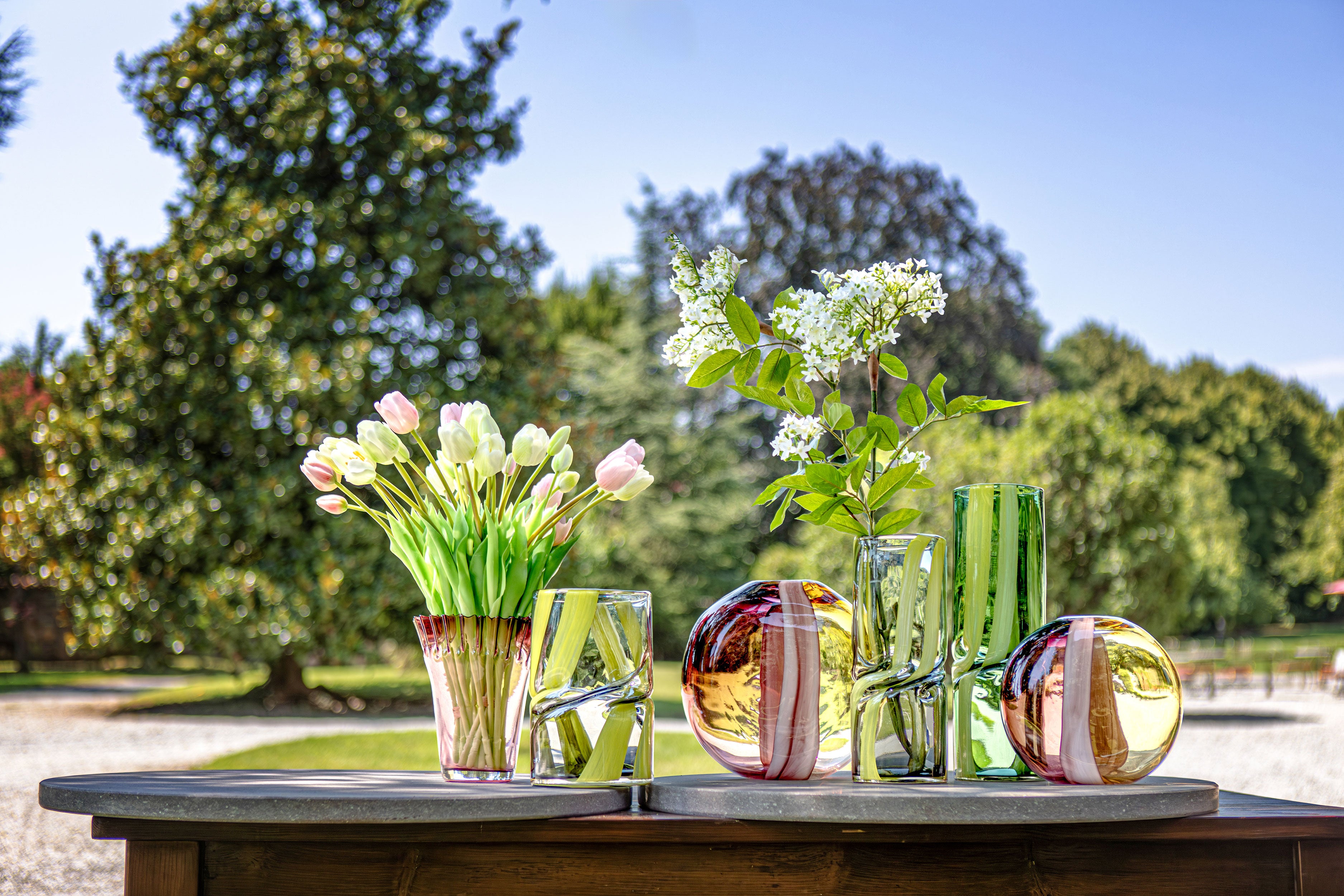 Aurelia Vaso Medio  - Vetro,12x12x24 cm