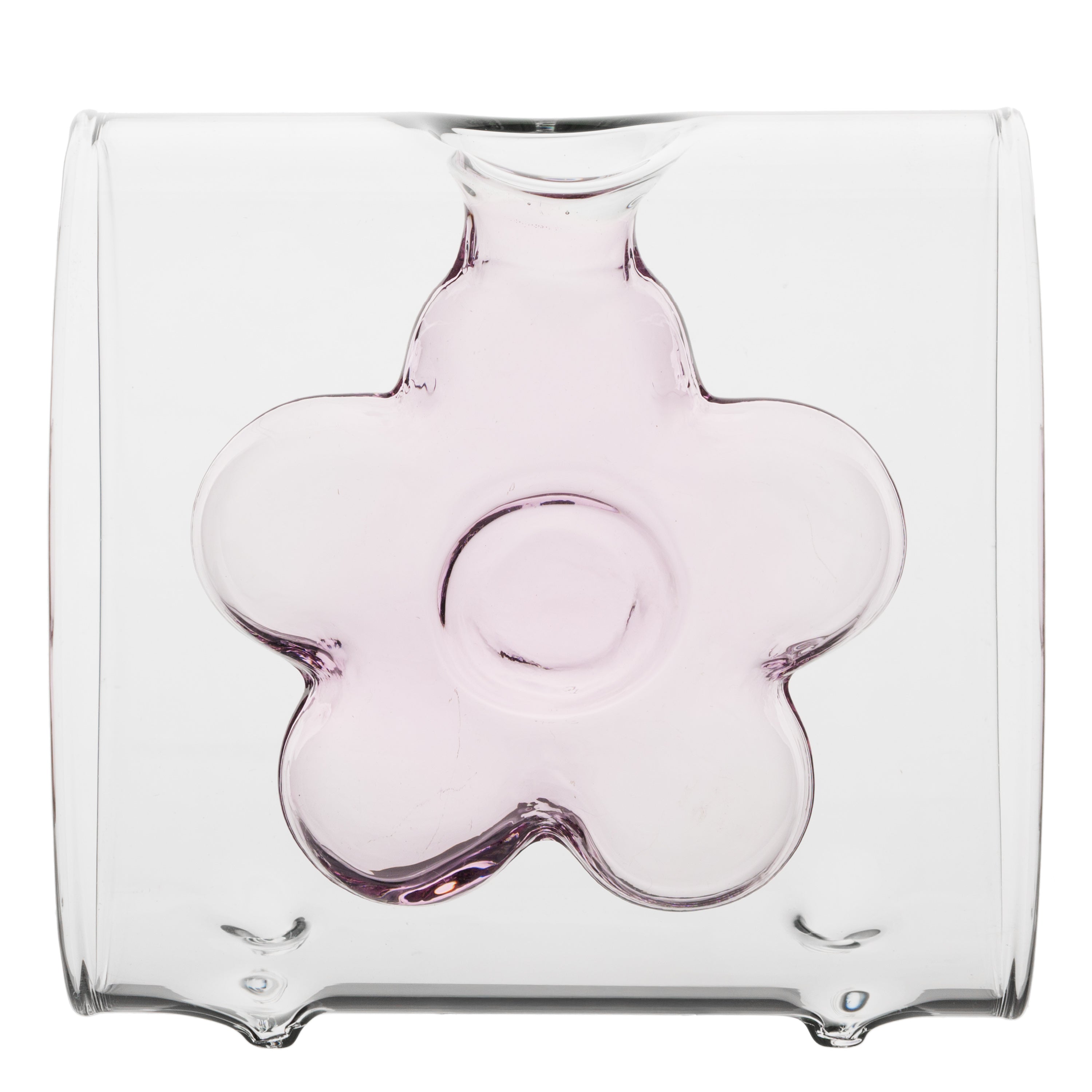 Set da 3 - Infiore Cilindro Rosa - Borosilicato,10X10X10.5 cm
