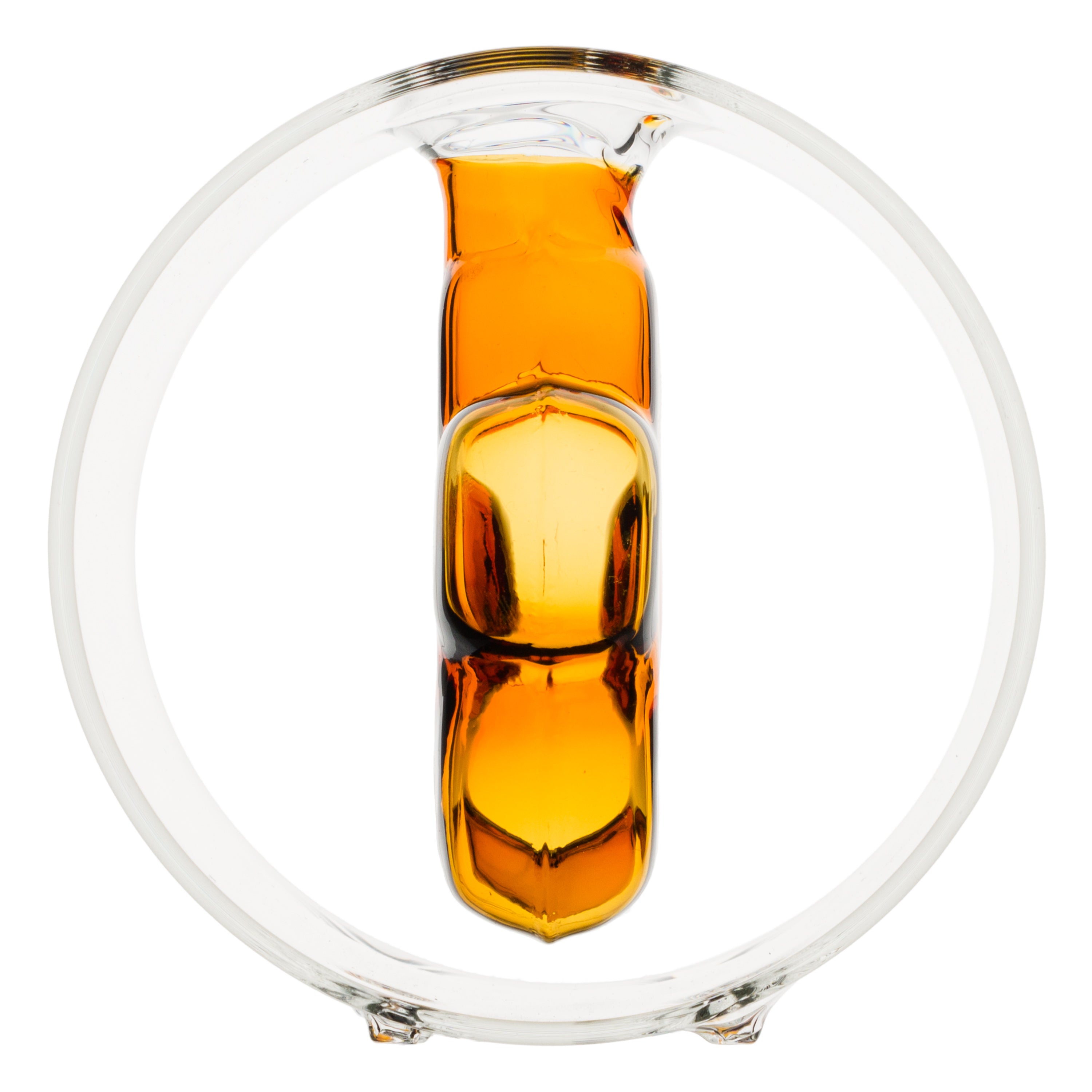 Set da 3 - Infiore Cilindro Ambra - Borosilicato,10X10X10.5 cm