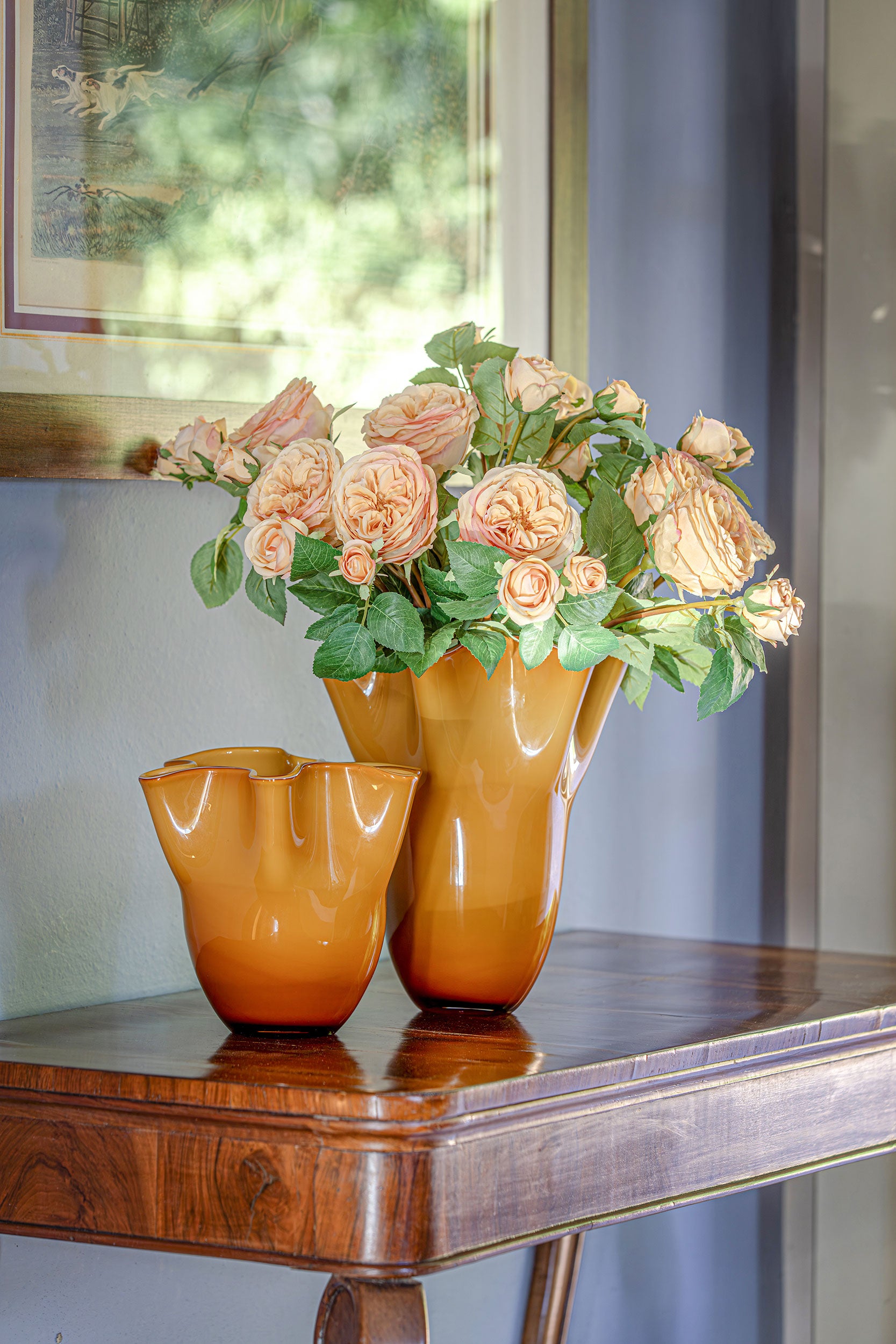 Tempo Vaso Ambra L - Vetro,23x23x30 cm