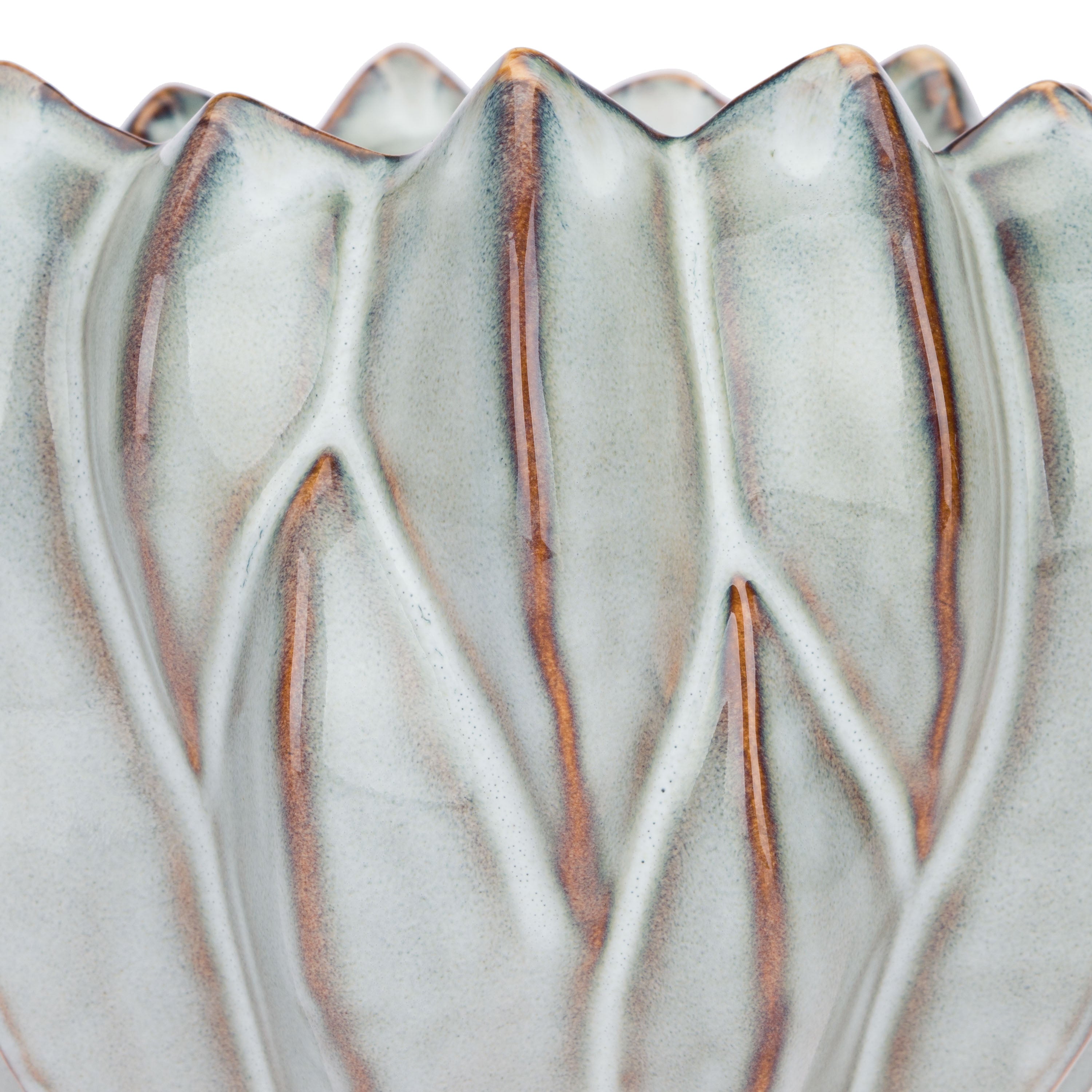 Set da 2 - Brassica Cachepot S Azzurro - Stoneware,Ø17x12,5 cm