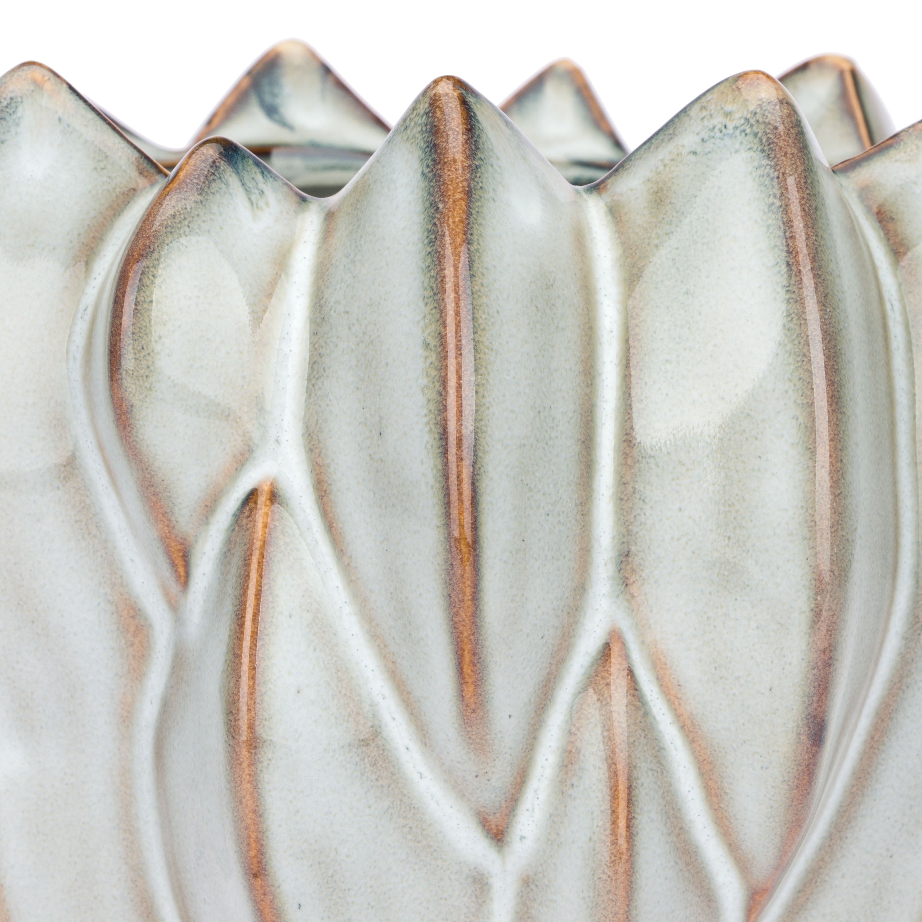 Set da 2 - Brassica Cachepot M Azzurro - Stoneware,Ø19x15 cm