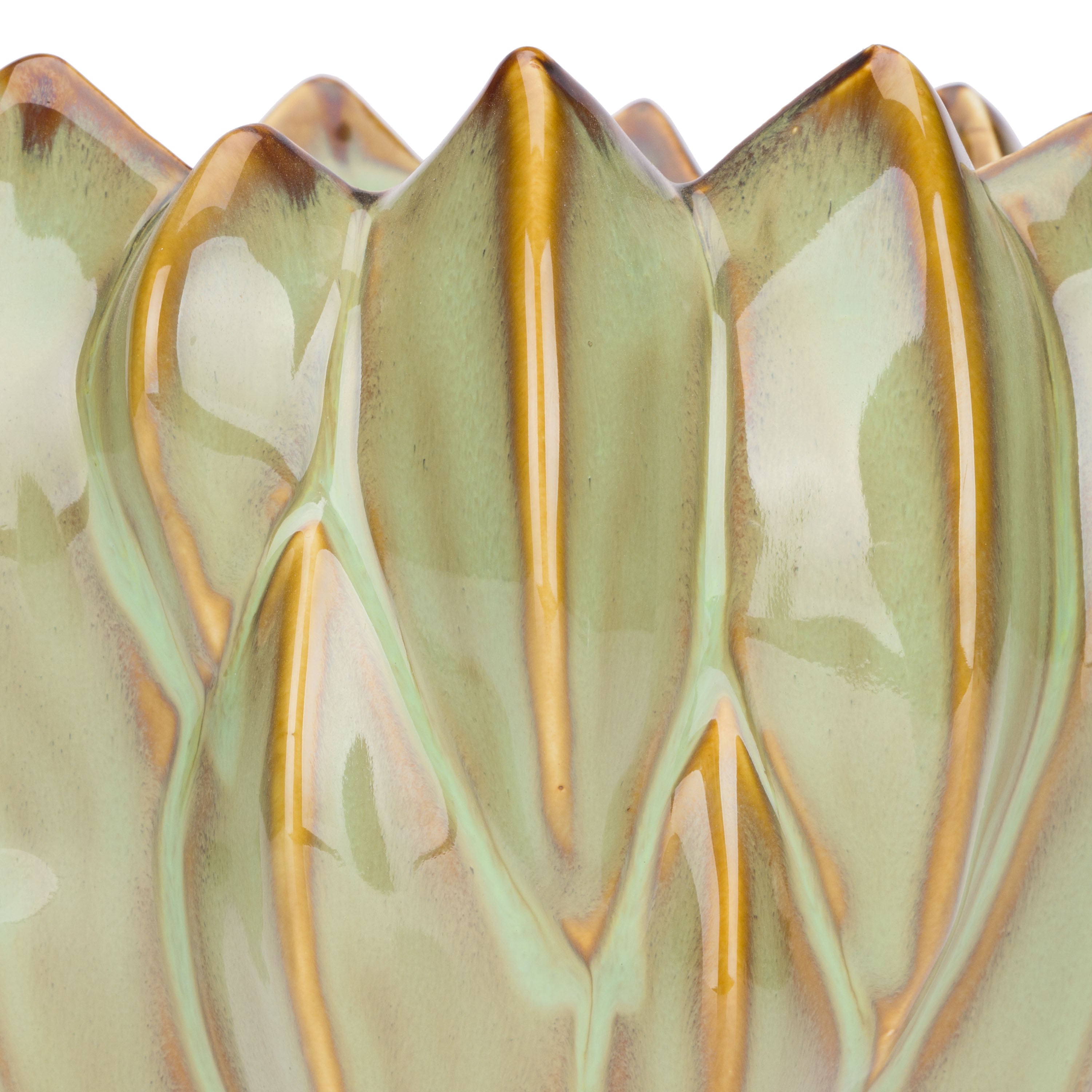 Set da 2 - Brassica Cachepot M Verde - Stoneware,Ø19x15 cm