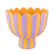 Set da 2 - Moira Cachepot Piede L Viola - Cemento,22x22x20 cm