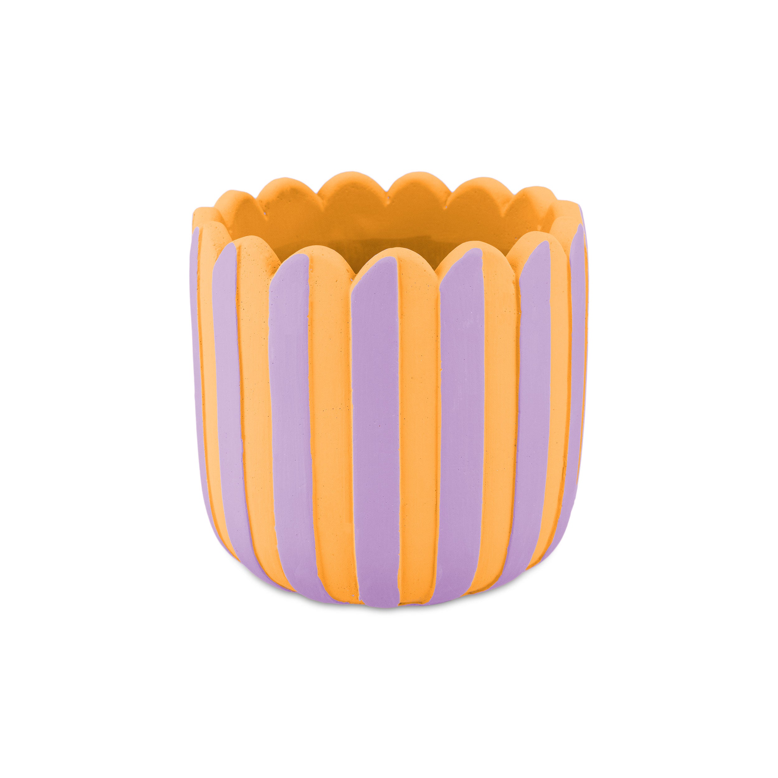 Set da 4 - Moira Cachepot S Viola - Cemento,11x11x10.5  cm