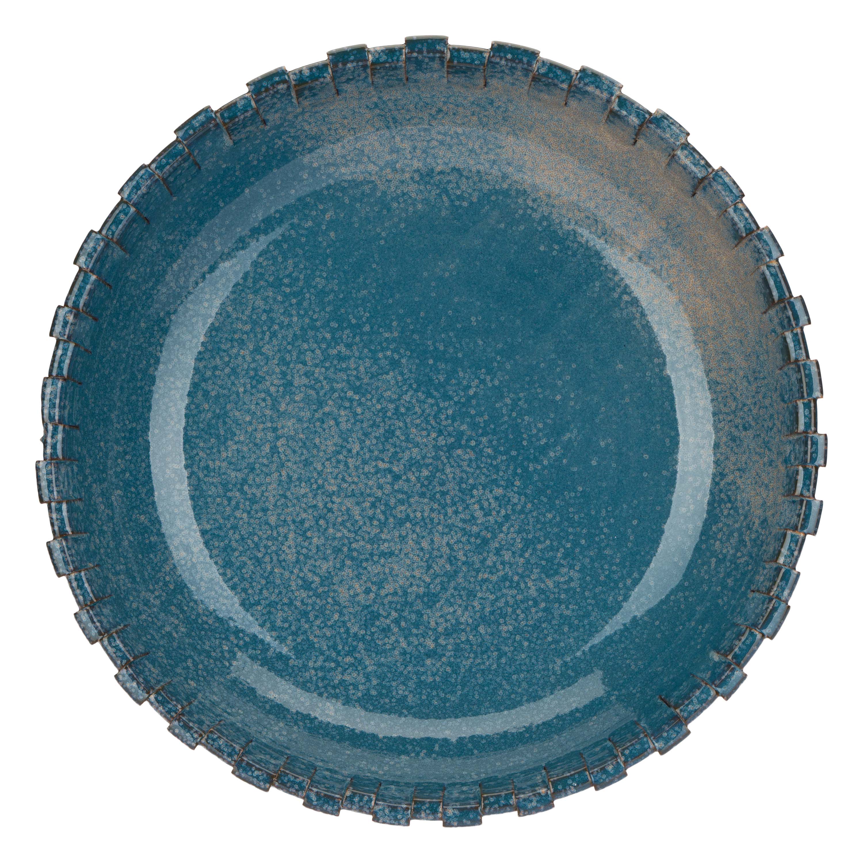 Sfrangiato Centrotav L Blu - Terracotta,40x40x7.5 cm