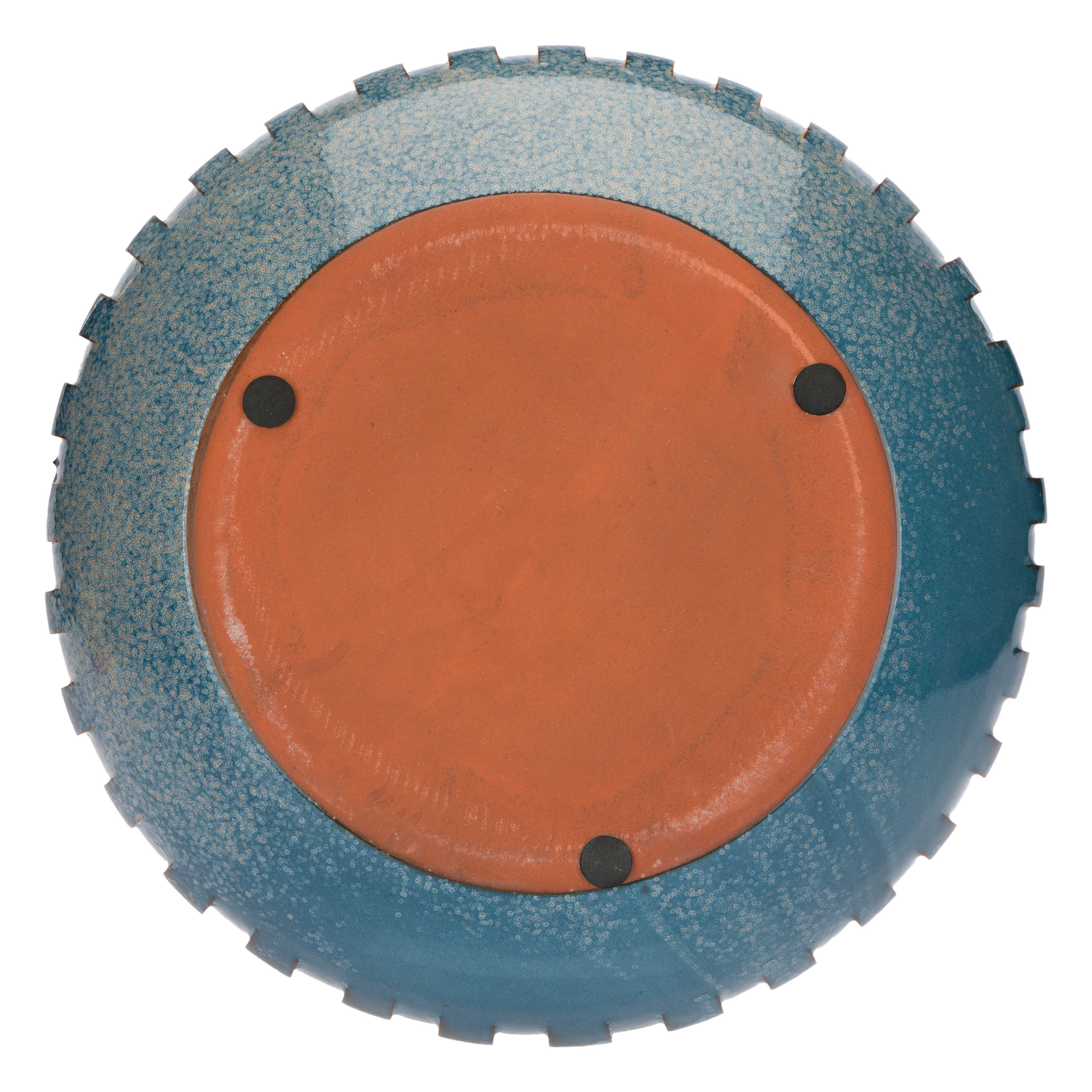 Sfrangiato Centrotav L Blu - Terracotta,40x40x7.5 cm