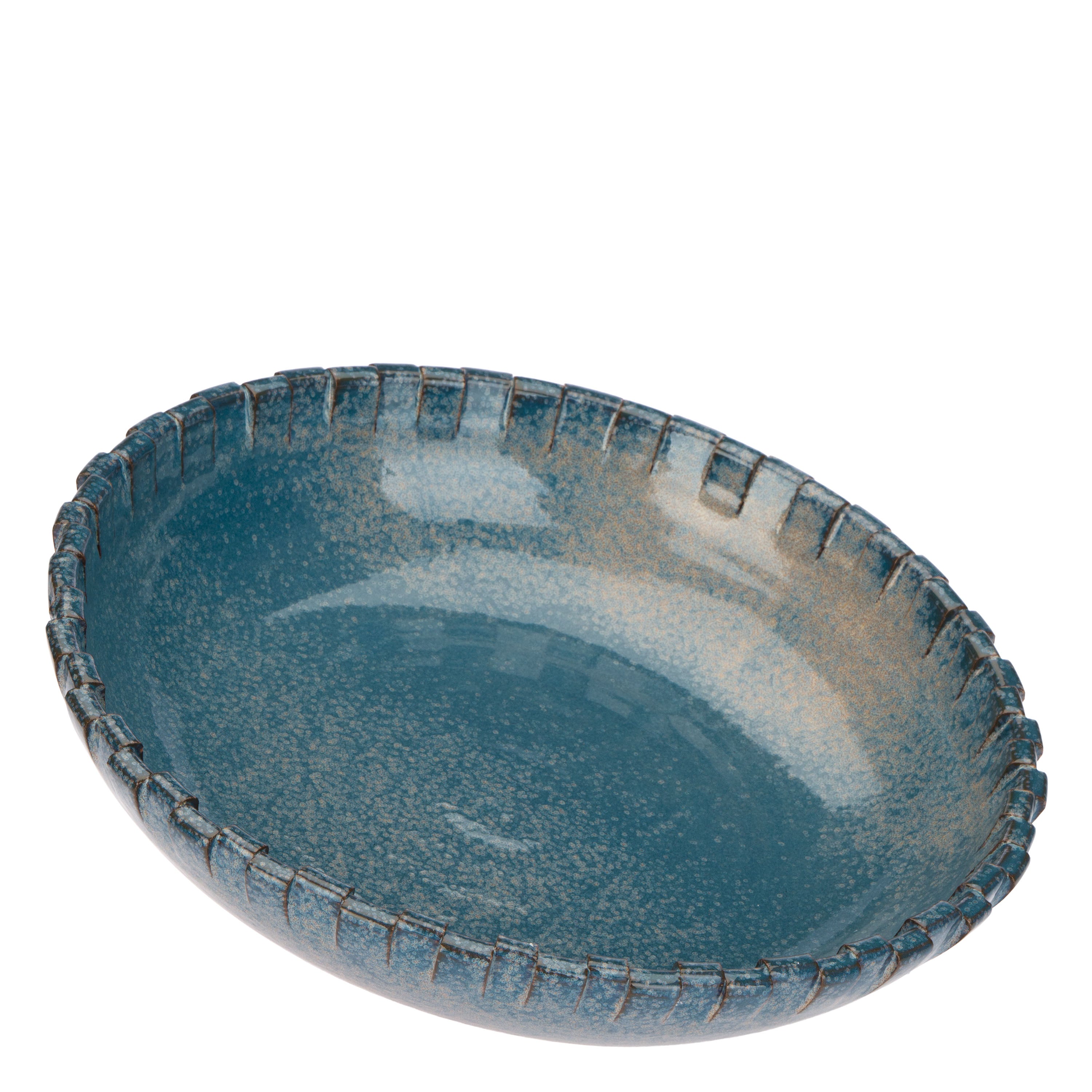 Sfrangiato Centrotav L Blu - Terracotta,40x40x7.5 cm