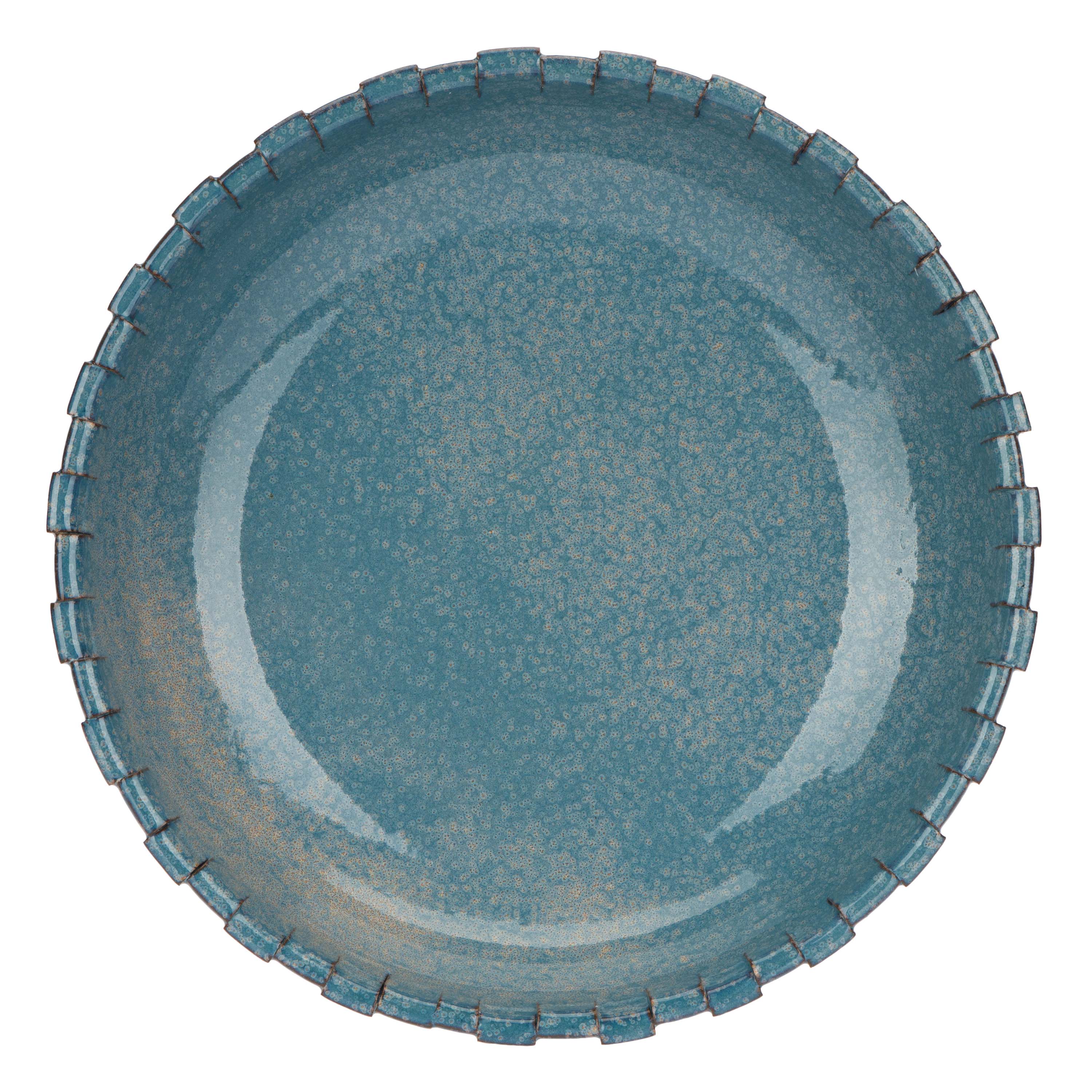 Sfrangiato Centrotav M Blu - Terracotta,31x31x6.5 cm