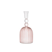 Set da 2 - Giselle Portacandela Rosa - Borosilicato,9x17.5 cm