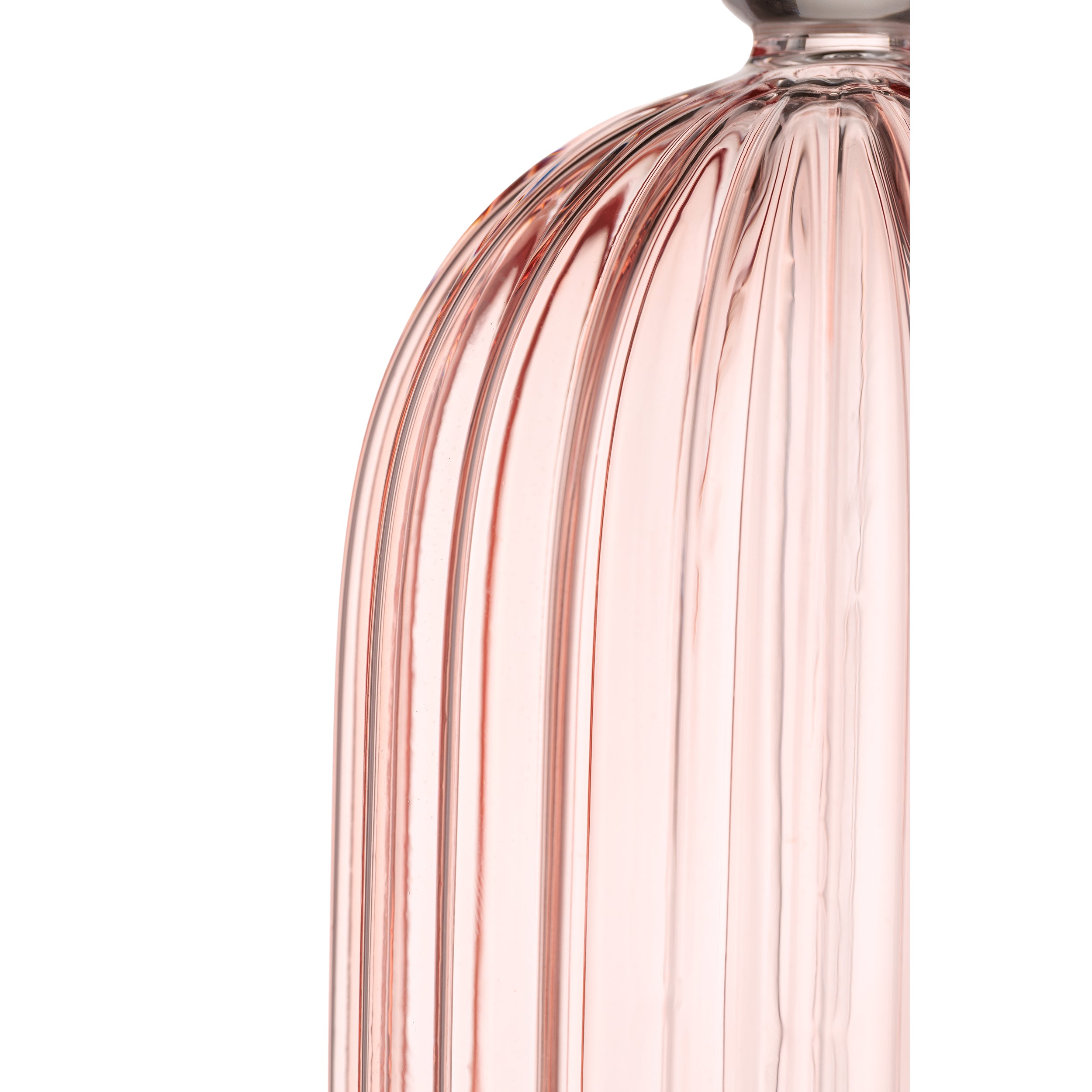 Set da 2 - Giselle Portacandela Rosa - Borosilicato,9x17.5 cm