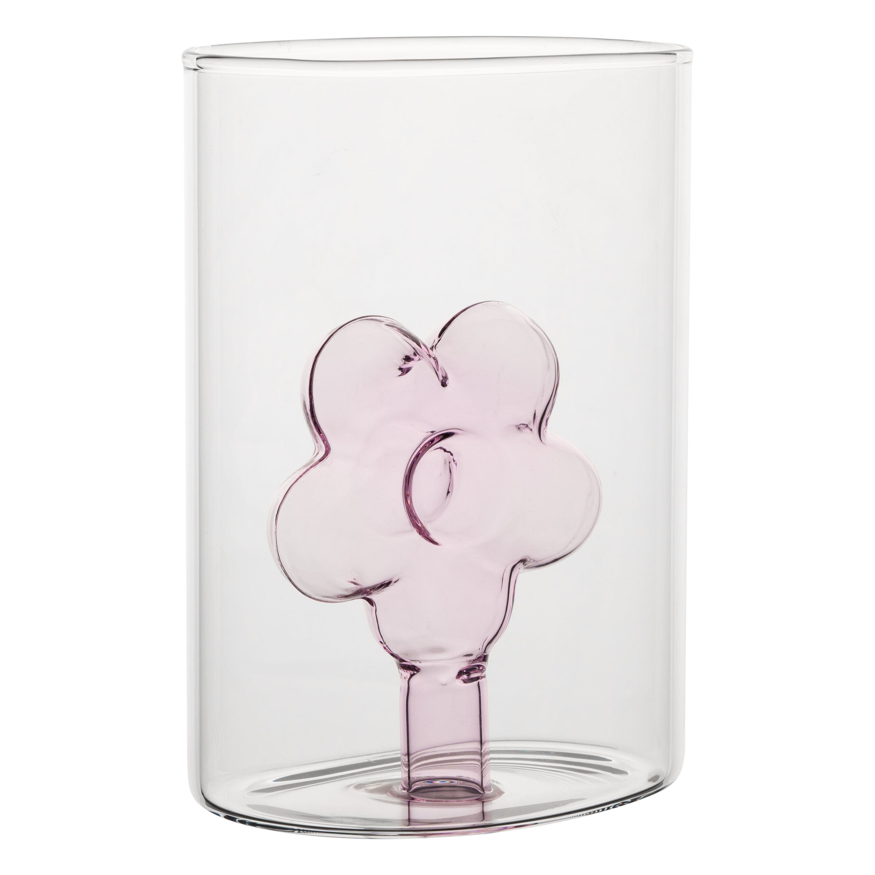 Set da 3 - Infiore Ovale S Rosa - Borosilicato,10X10X10.5 cm
