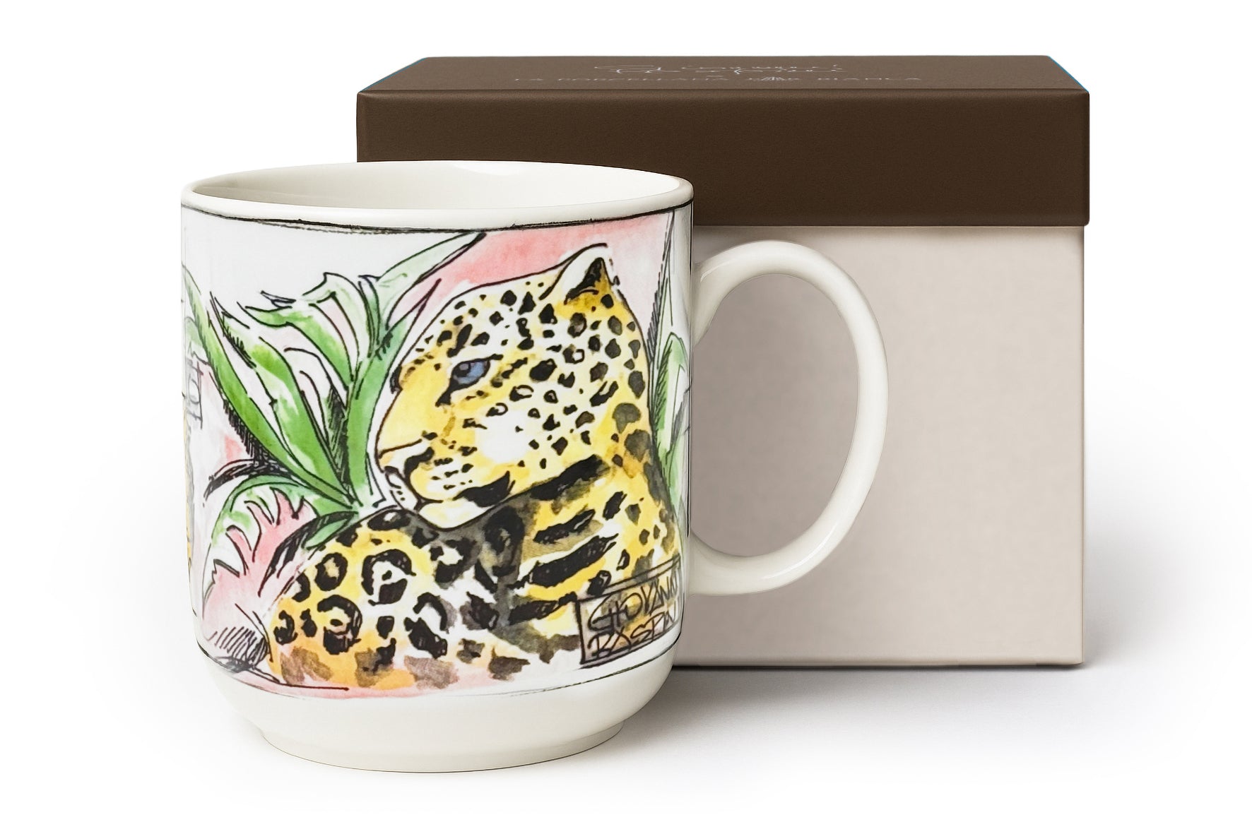 Raspini Eden Mug Leopardo - Porcellana,400 ml